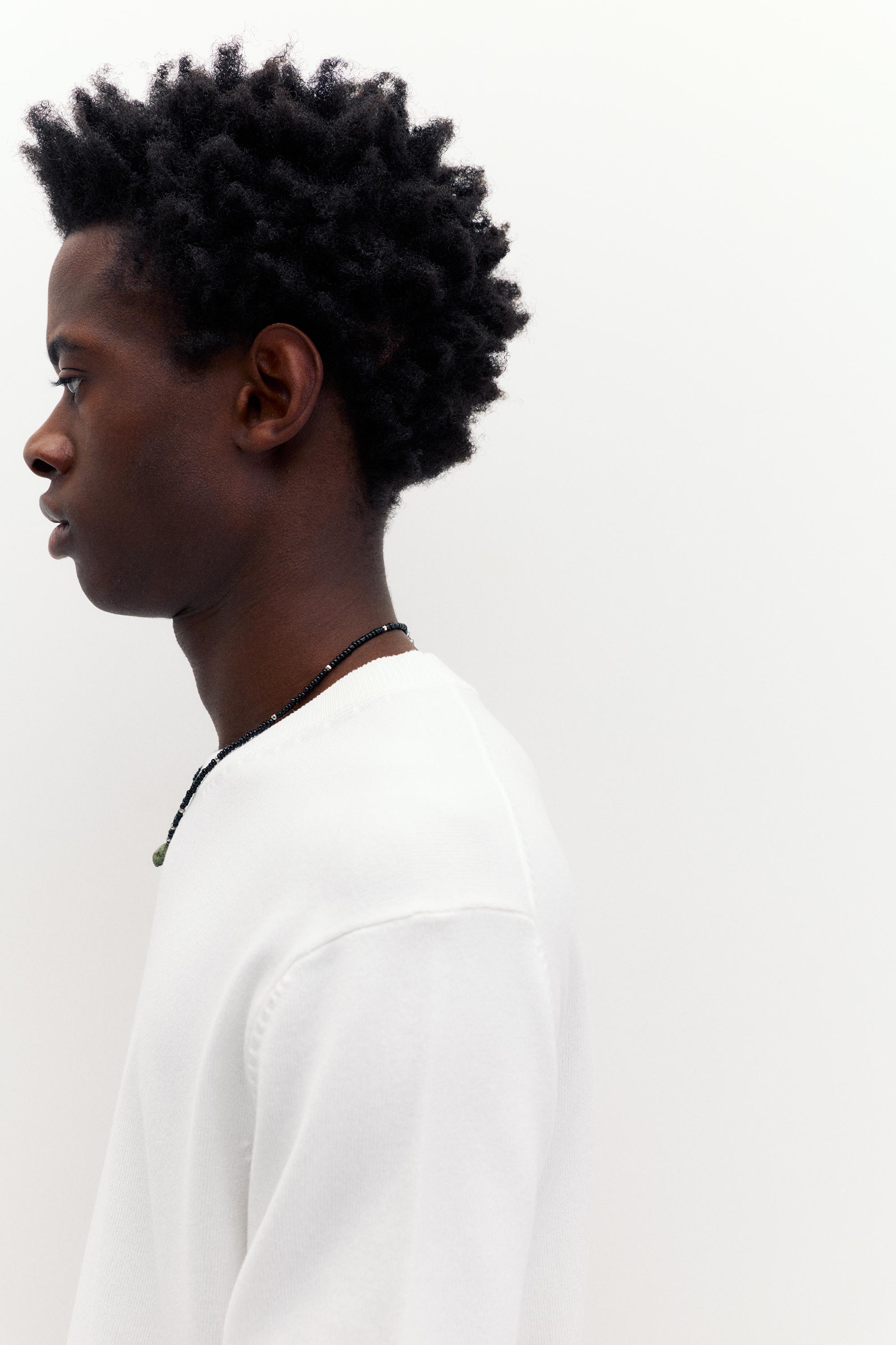 Short sleeve jumper — Off white
