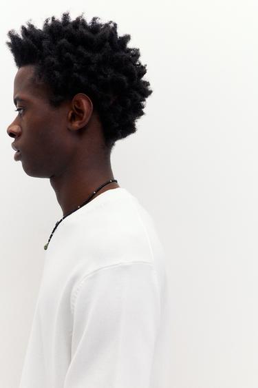 Short sleeve jumper — Off white 4