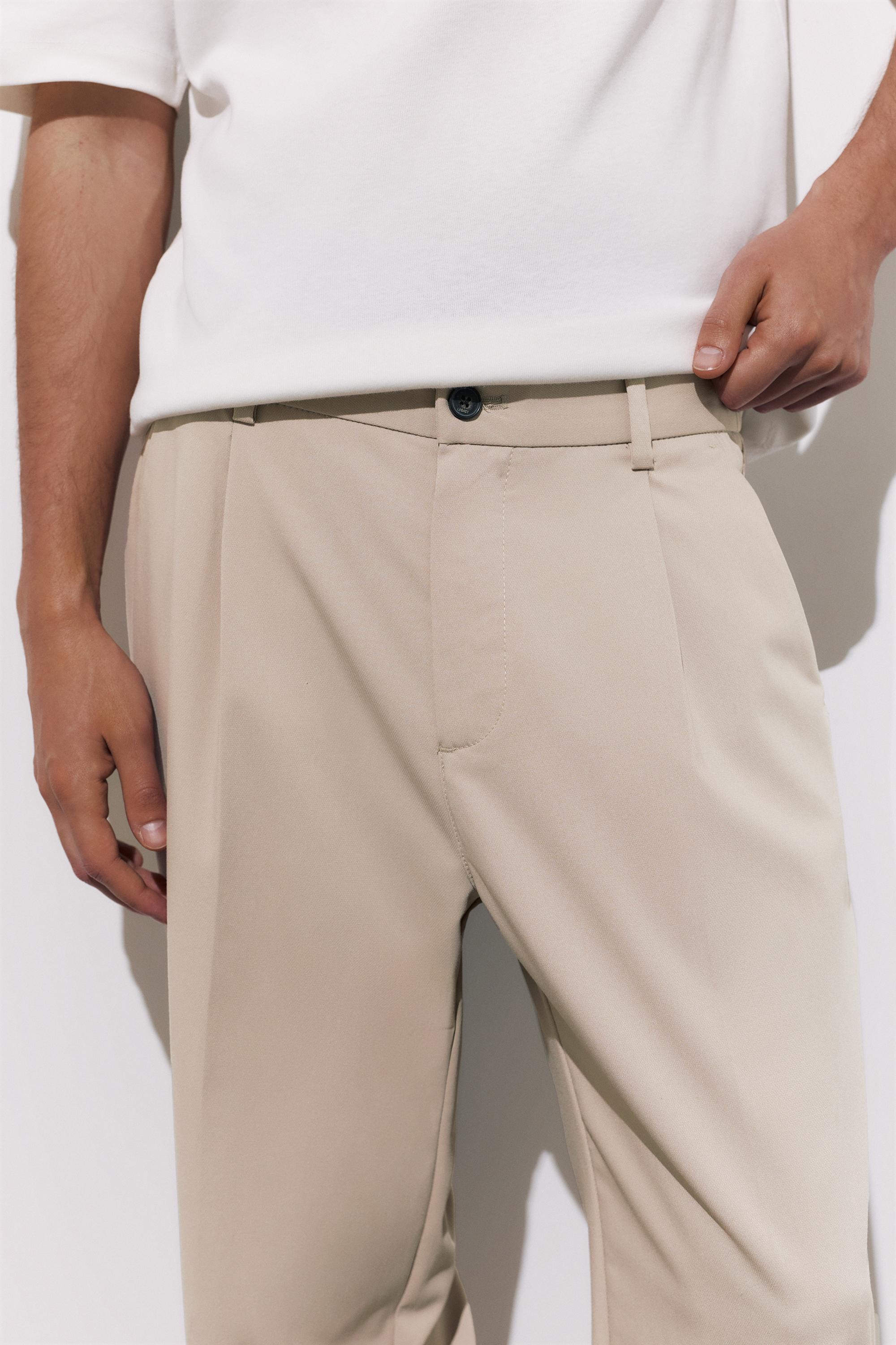 Tailored fit geniş paça pantolon - Görsel 5