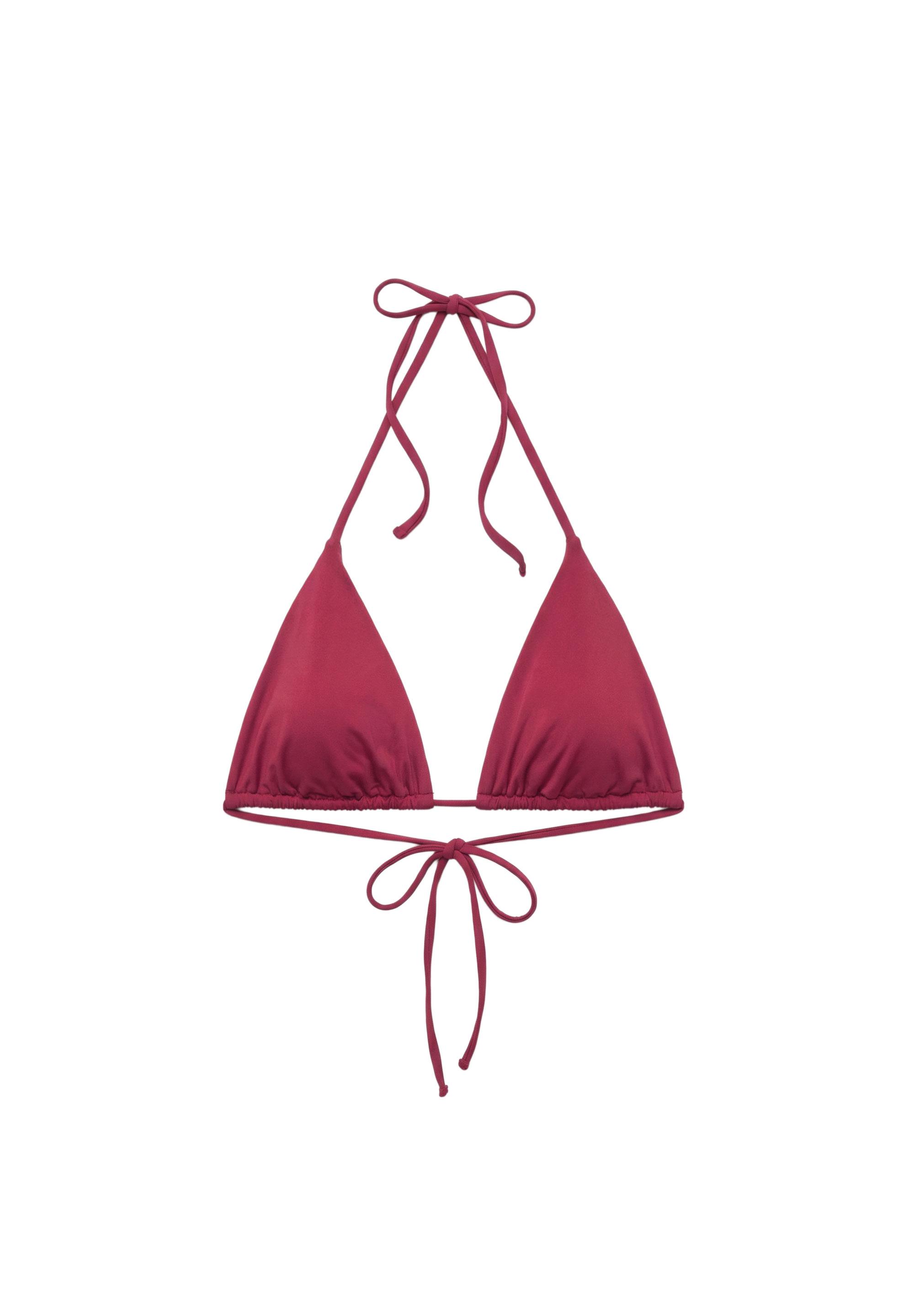 Triangle bikini top — Maroon