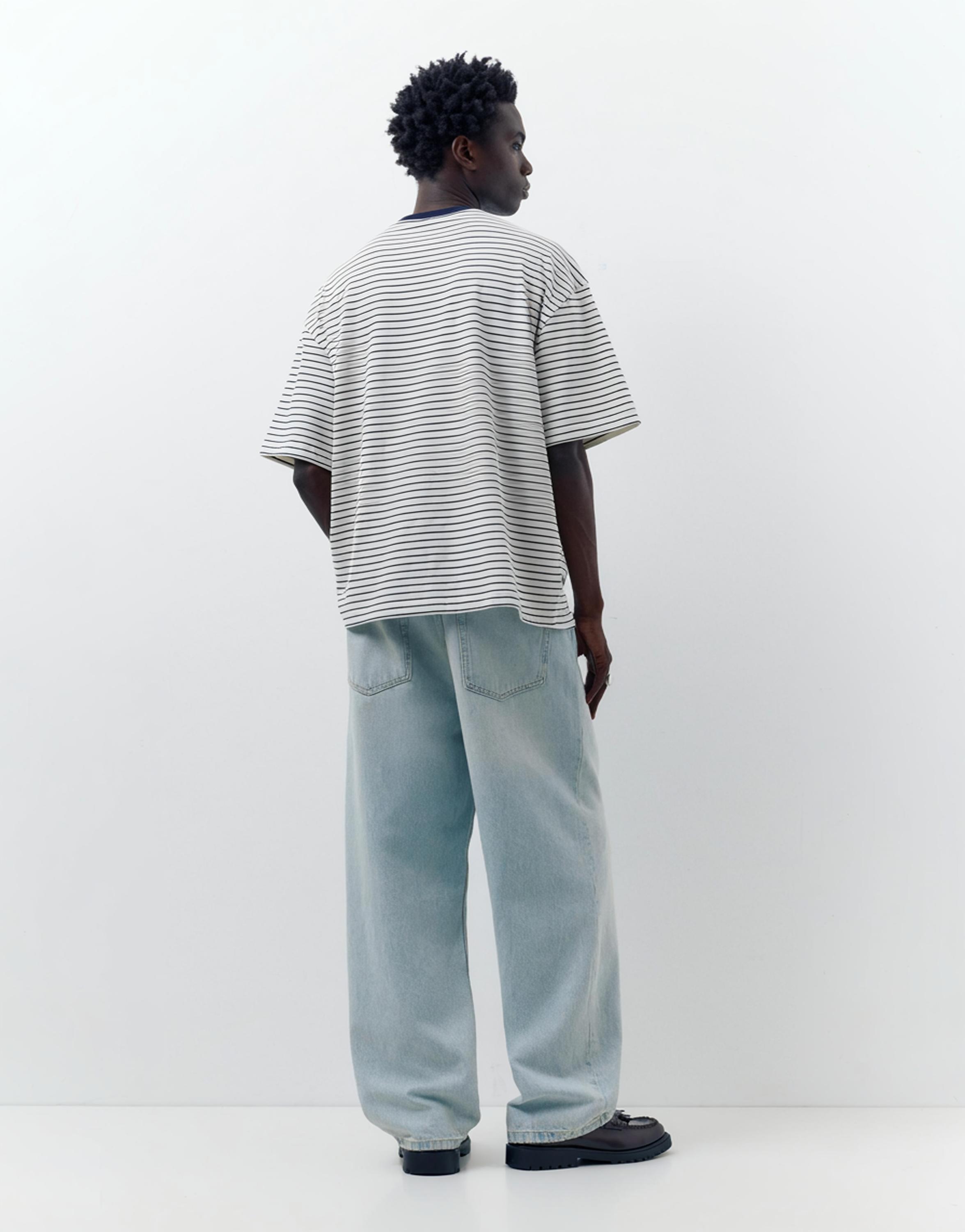 Relaxed fit baggy jeans — Pale indigo