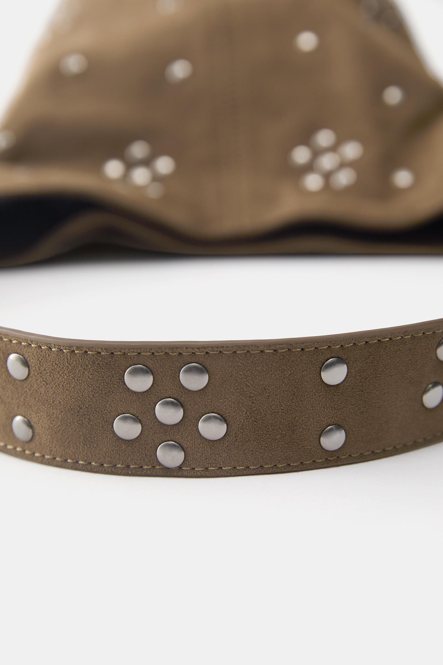 Zımba detaylı shopper çanta - Görsel 14