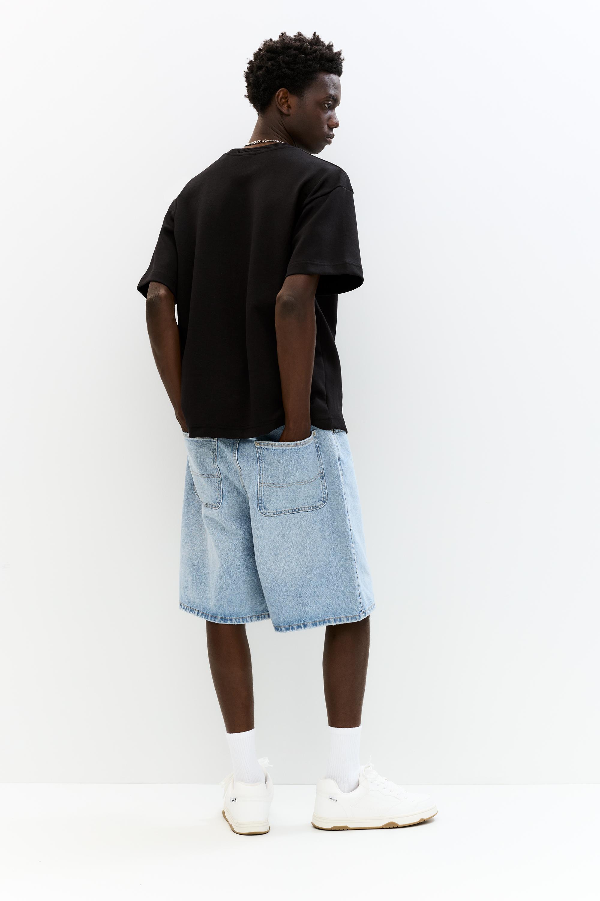 Basic short sleeve sweatshirt — Black