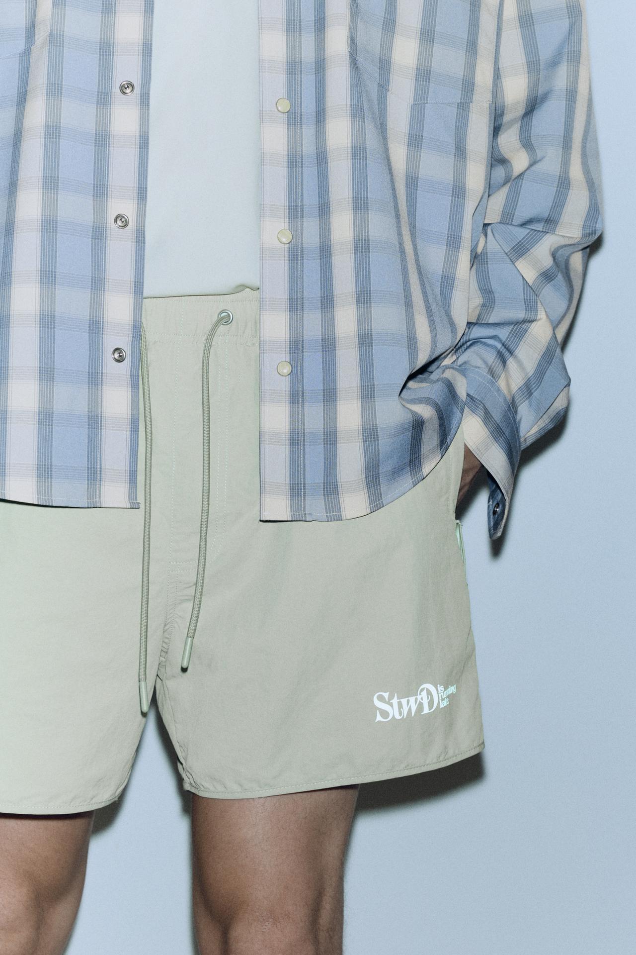 STWD technical Bermuda shorts — Medium grey