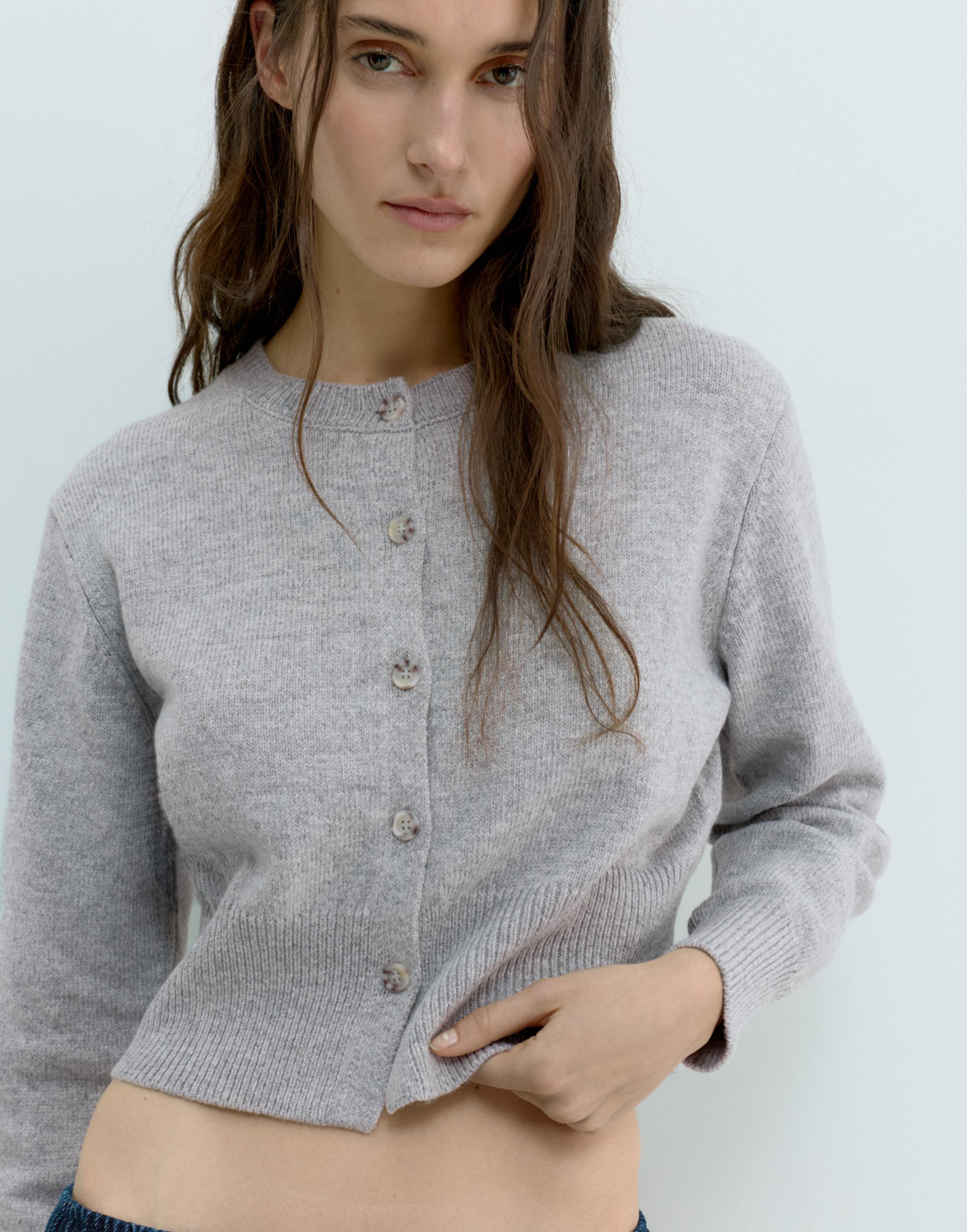 Kısa düğmeli hırka - Görsel 50