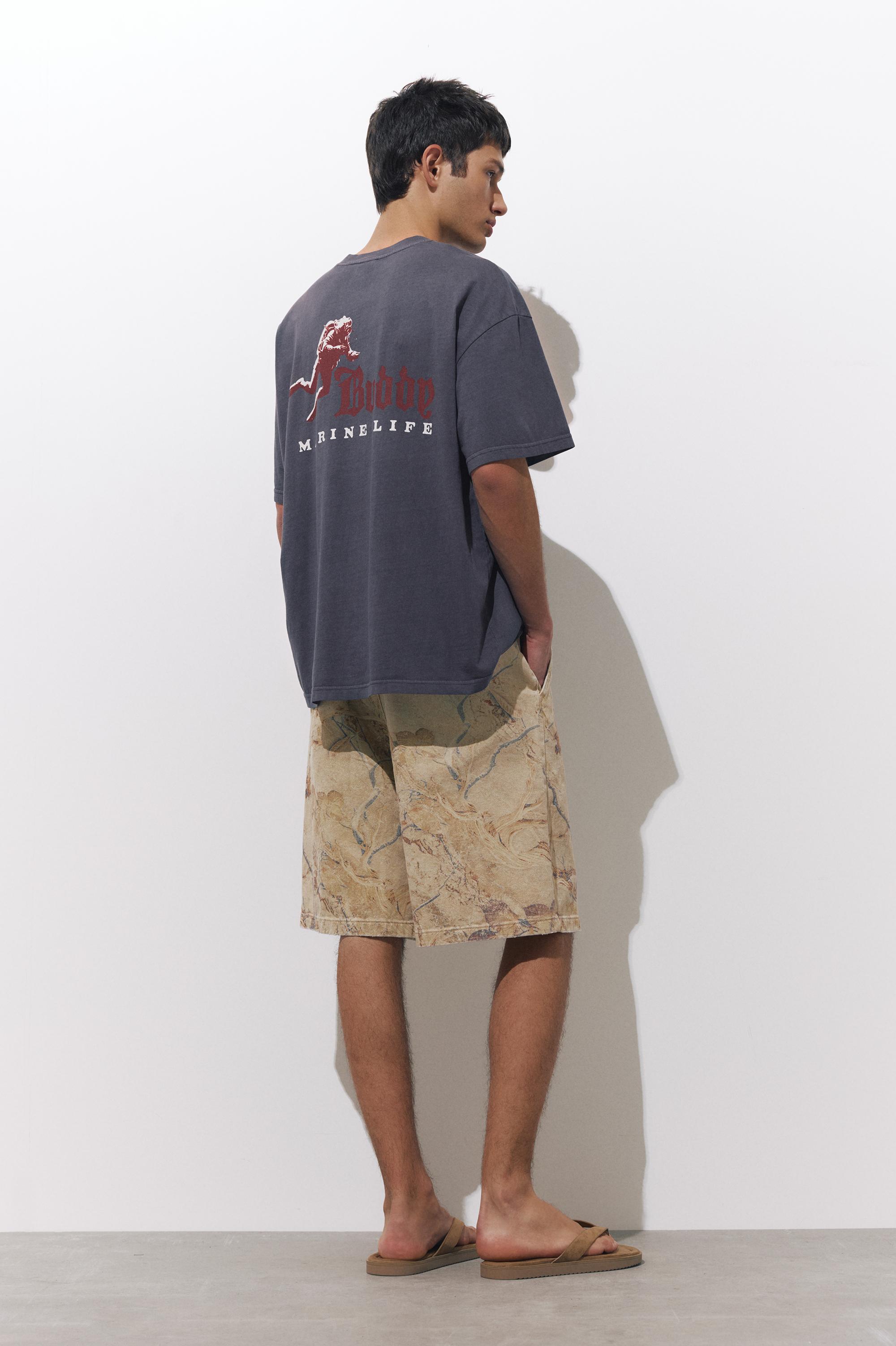 Dalış grafik baskılı t-shirt - Görsel 7