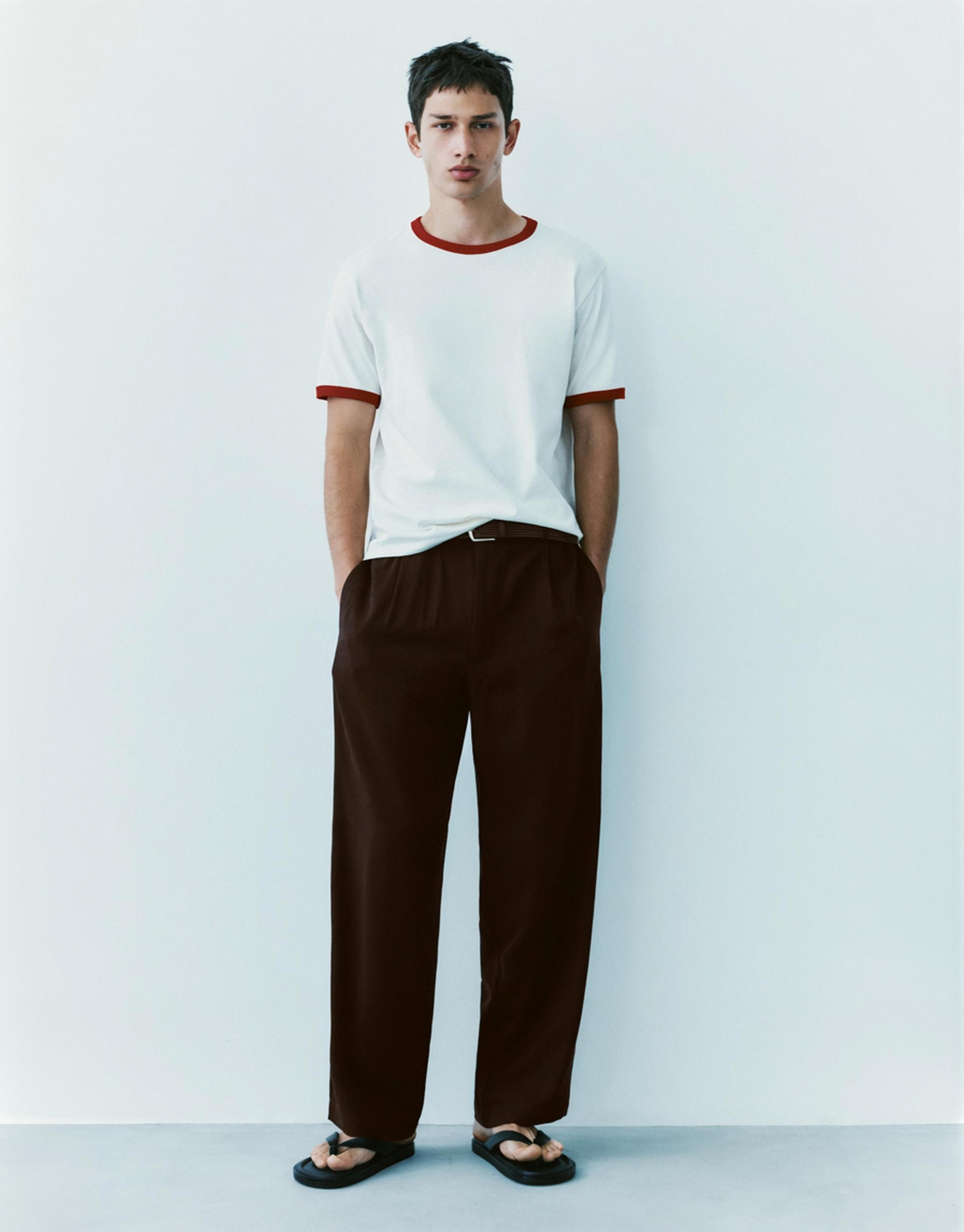 Tailored jogging trousers — Brown