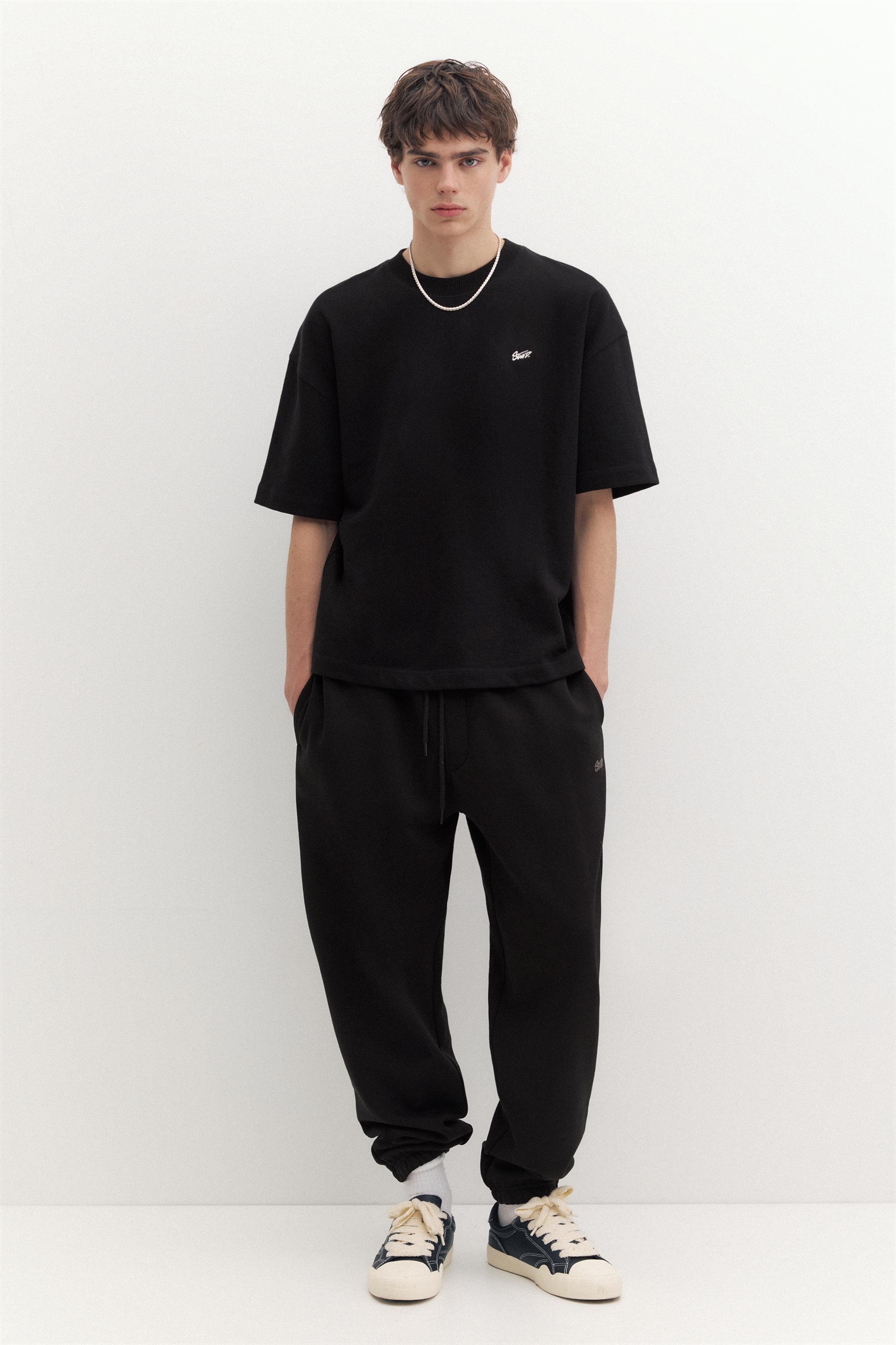Short sleeve STWD sweatshirt — Black