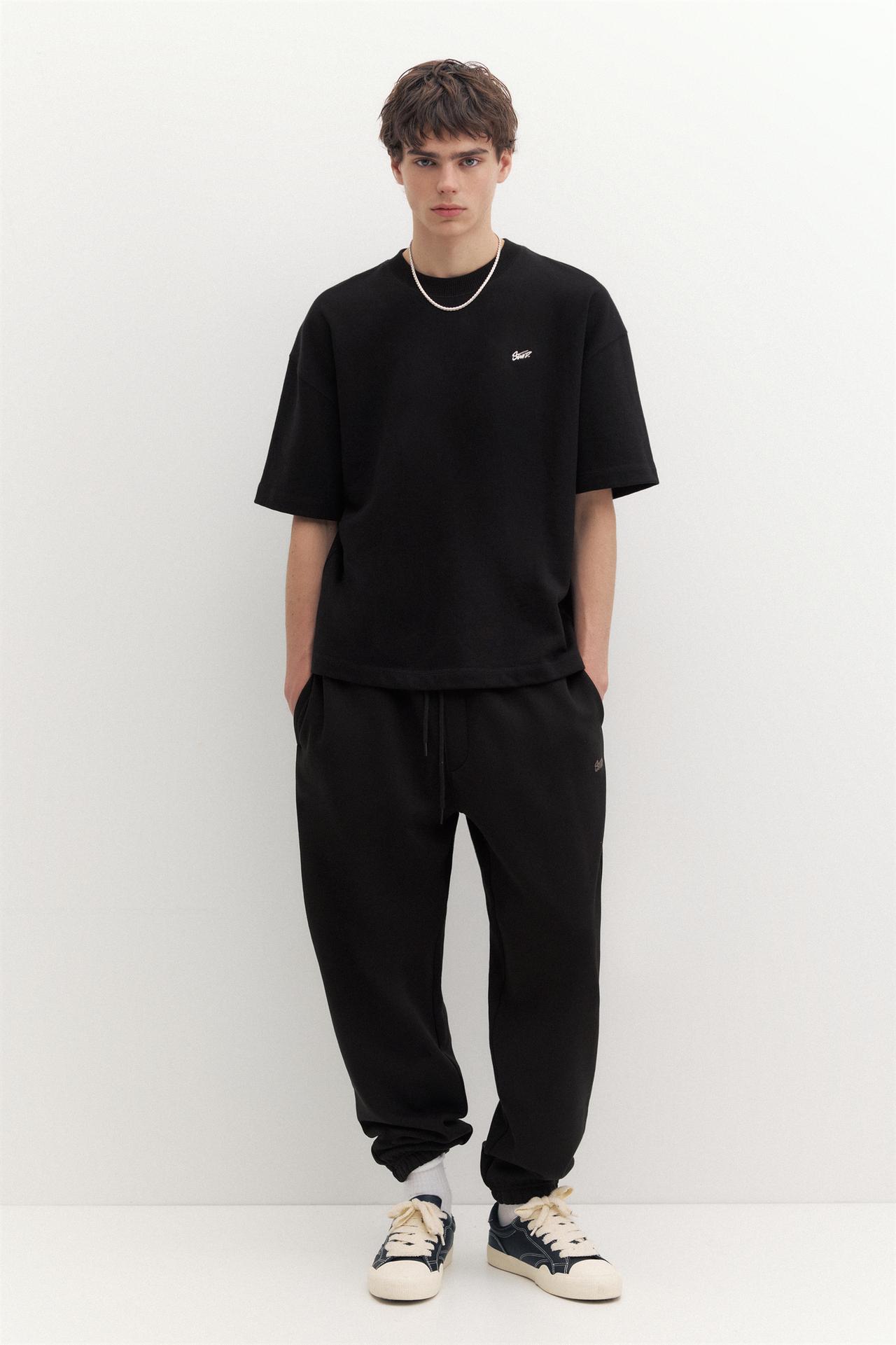 Short sleeve STWD sweatshirt — Black