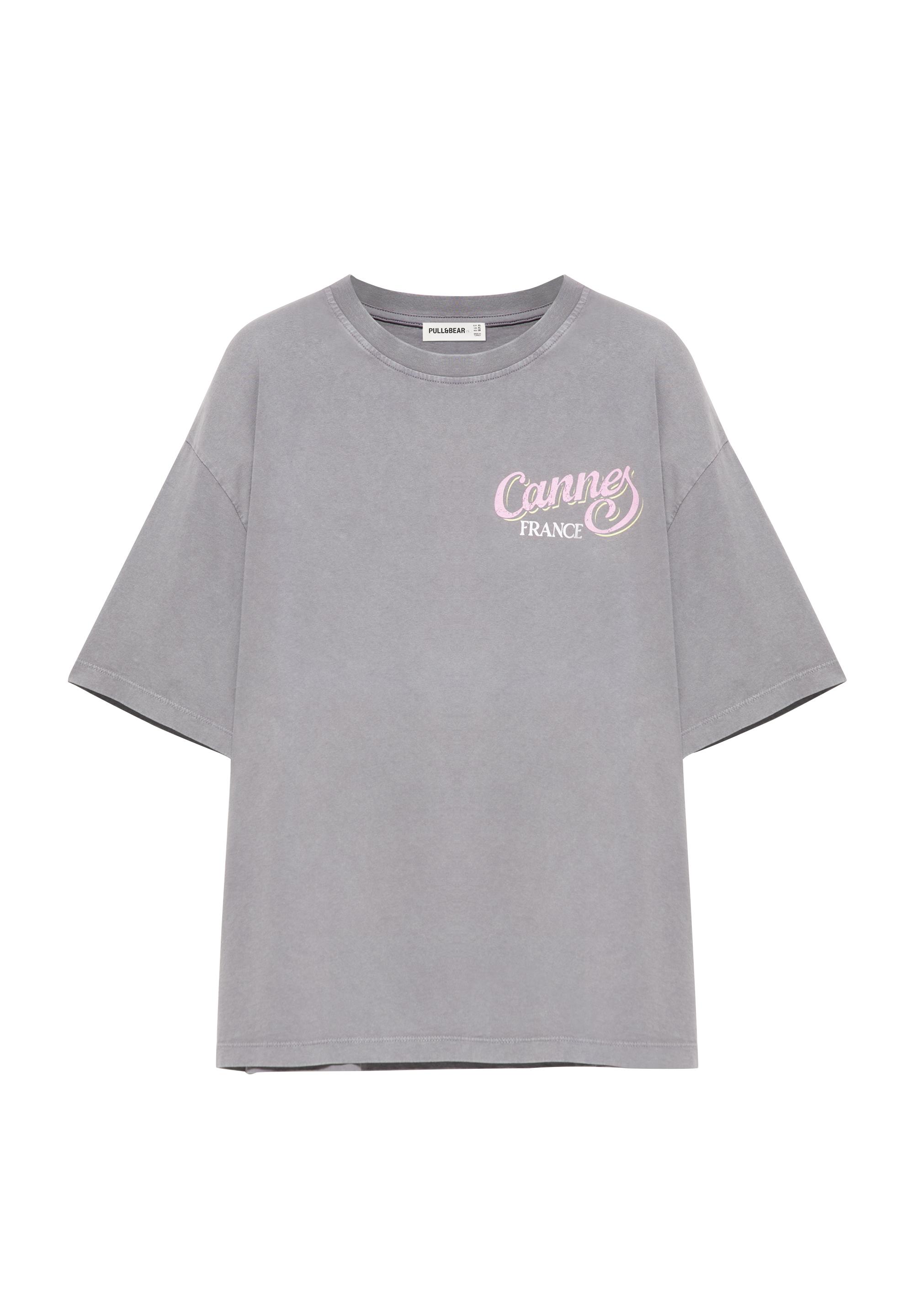 St. Tropez oversize graphic T-shirt — Grey