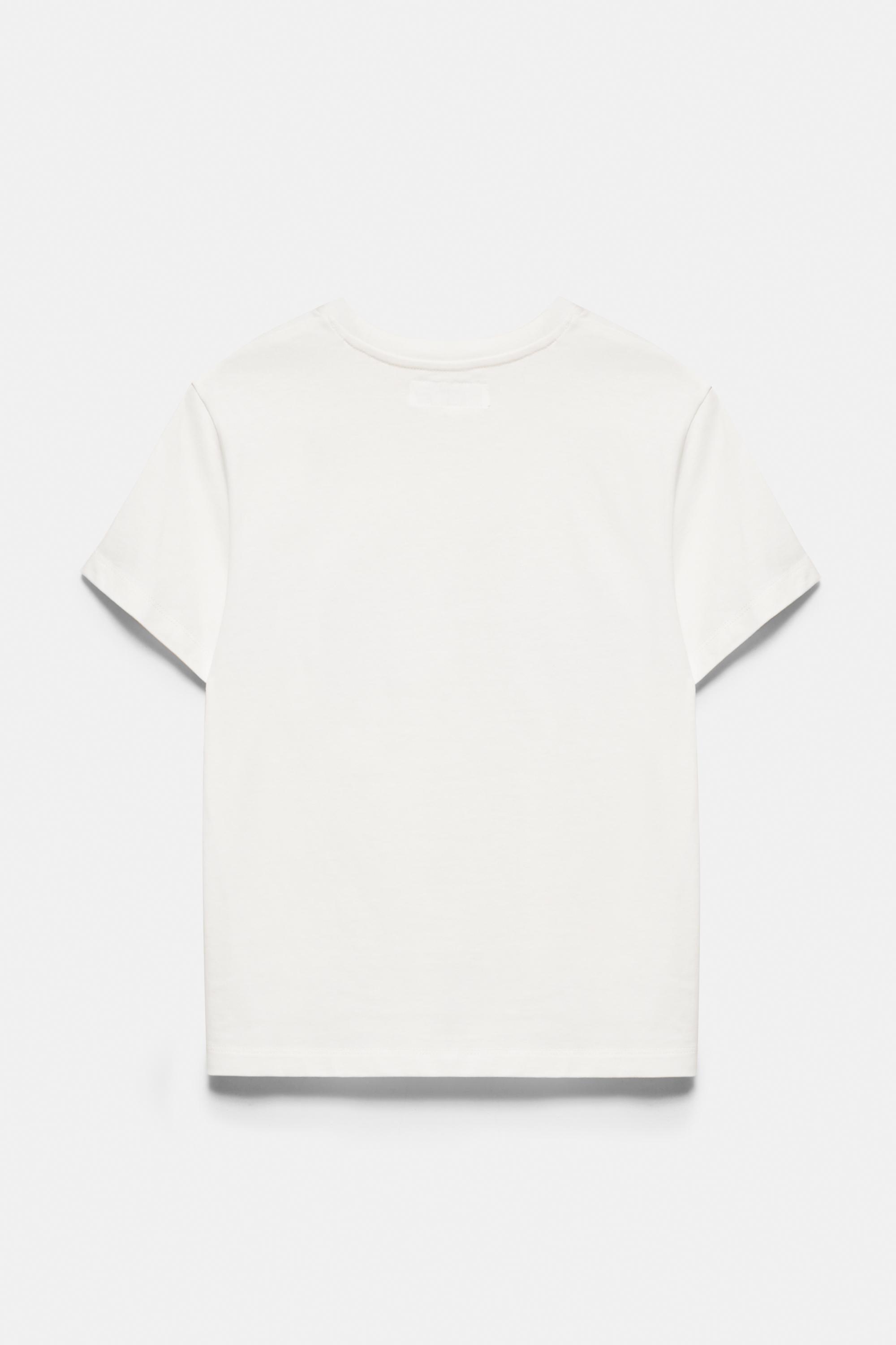 Tahiti floral T-shirt — Ice