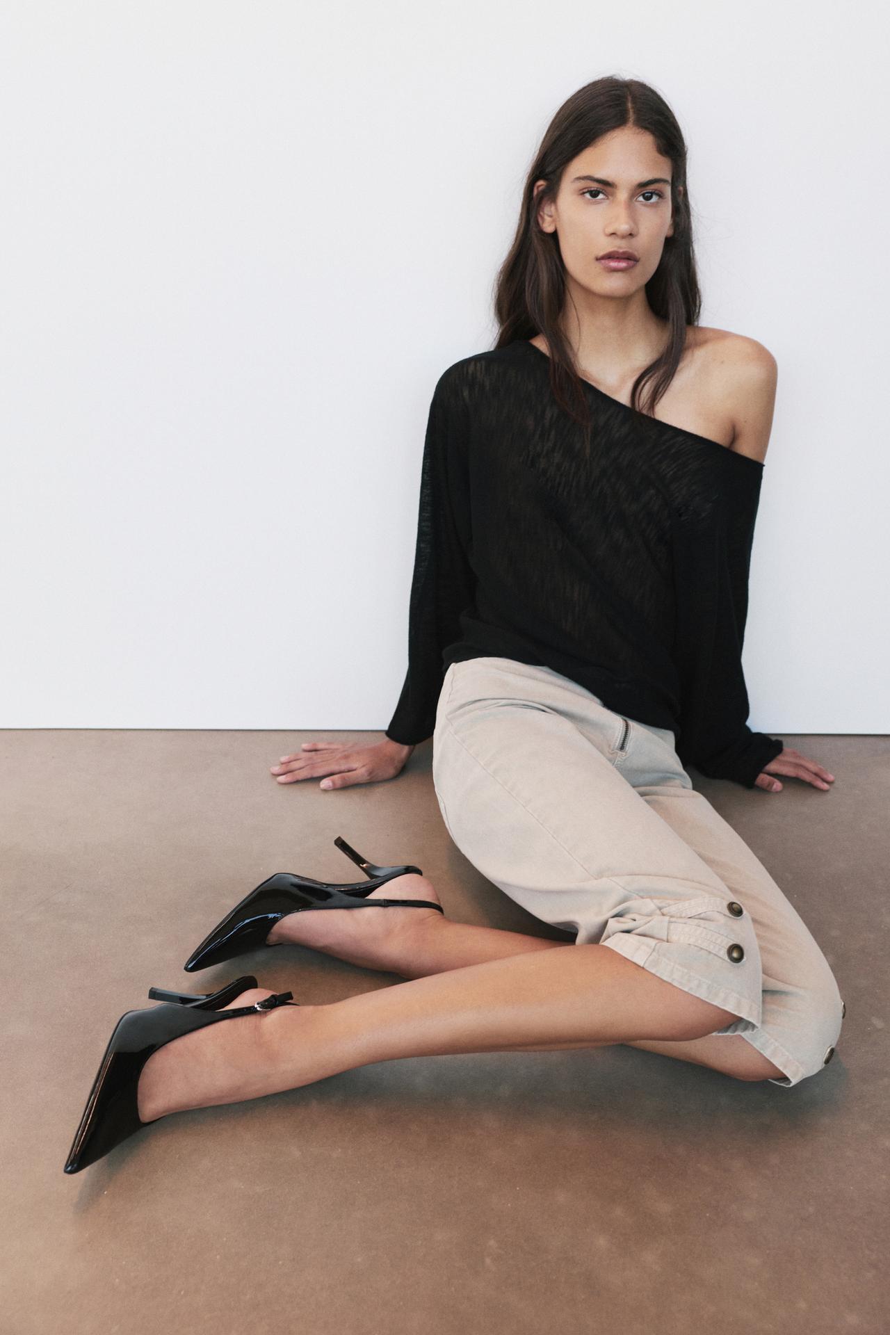 Patent high-heel shoes — Black