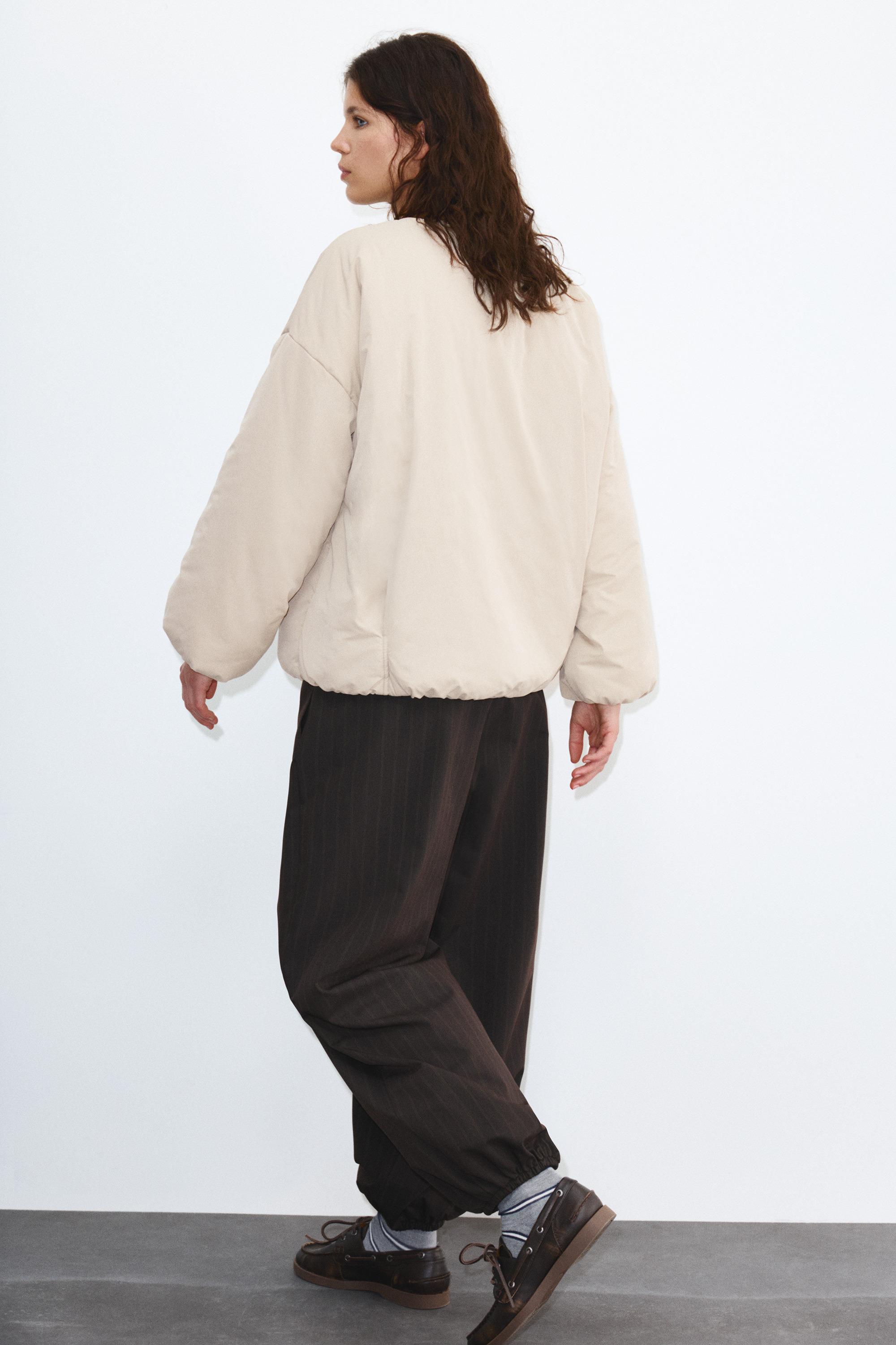 Çıtçıt düğmeli şişme mont - Görsel 16