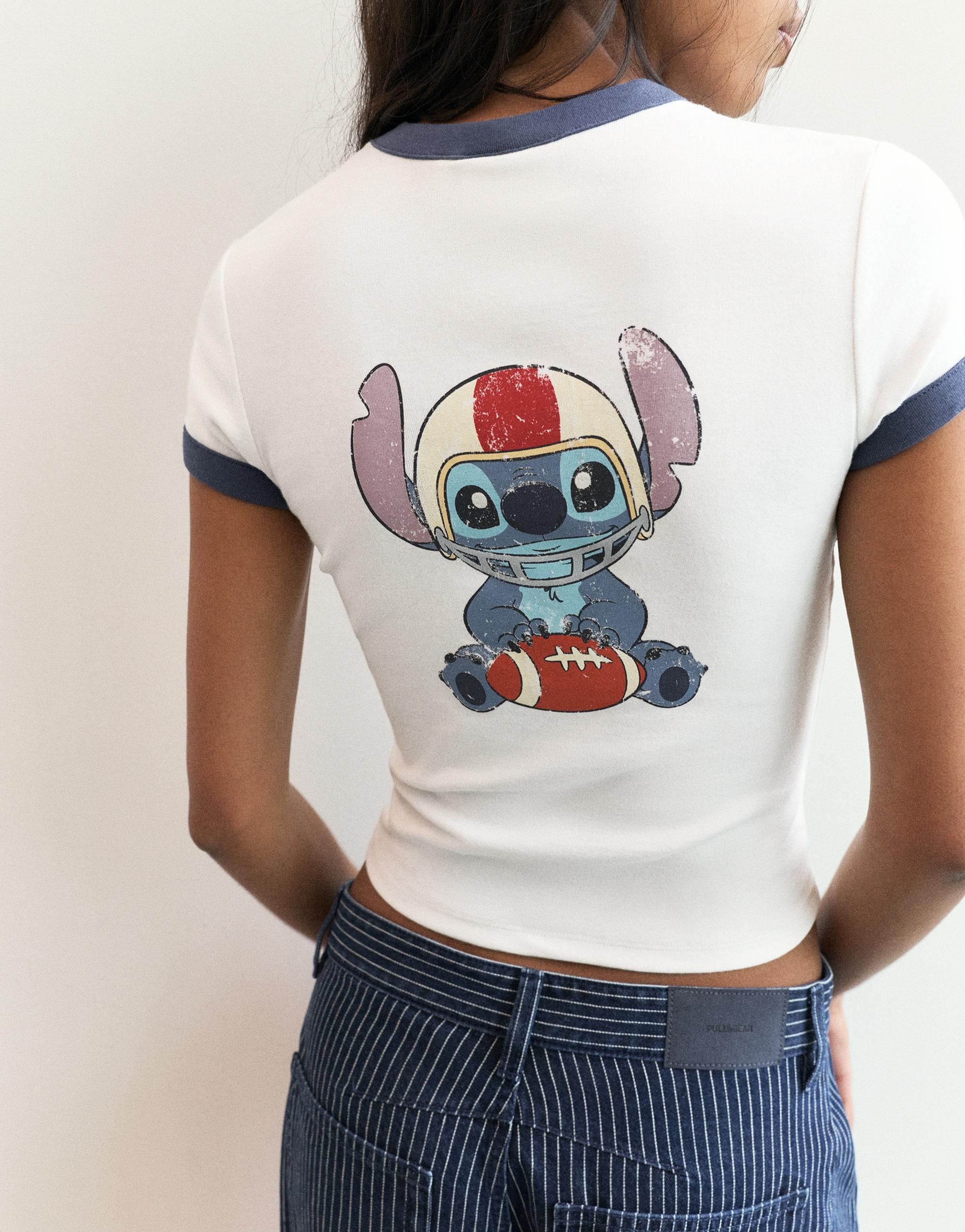 Lilo & Stitch slim fit T-shirt — White