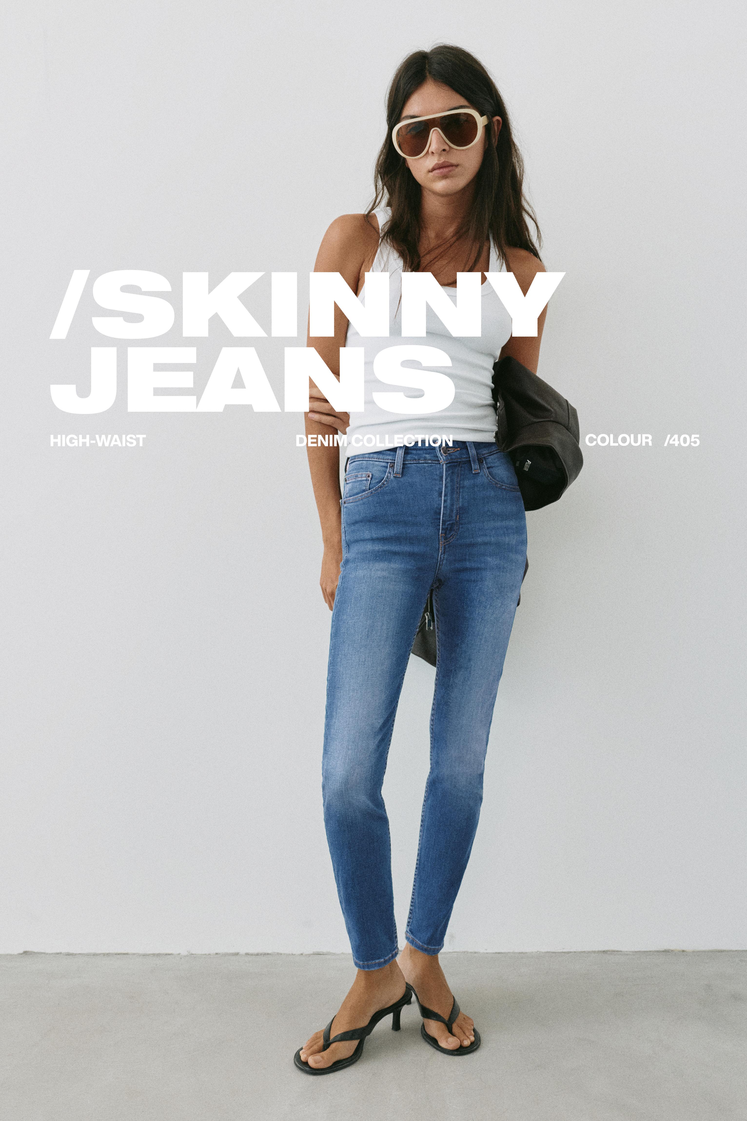 High-waist skinny jeans — Indigo