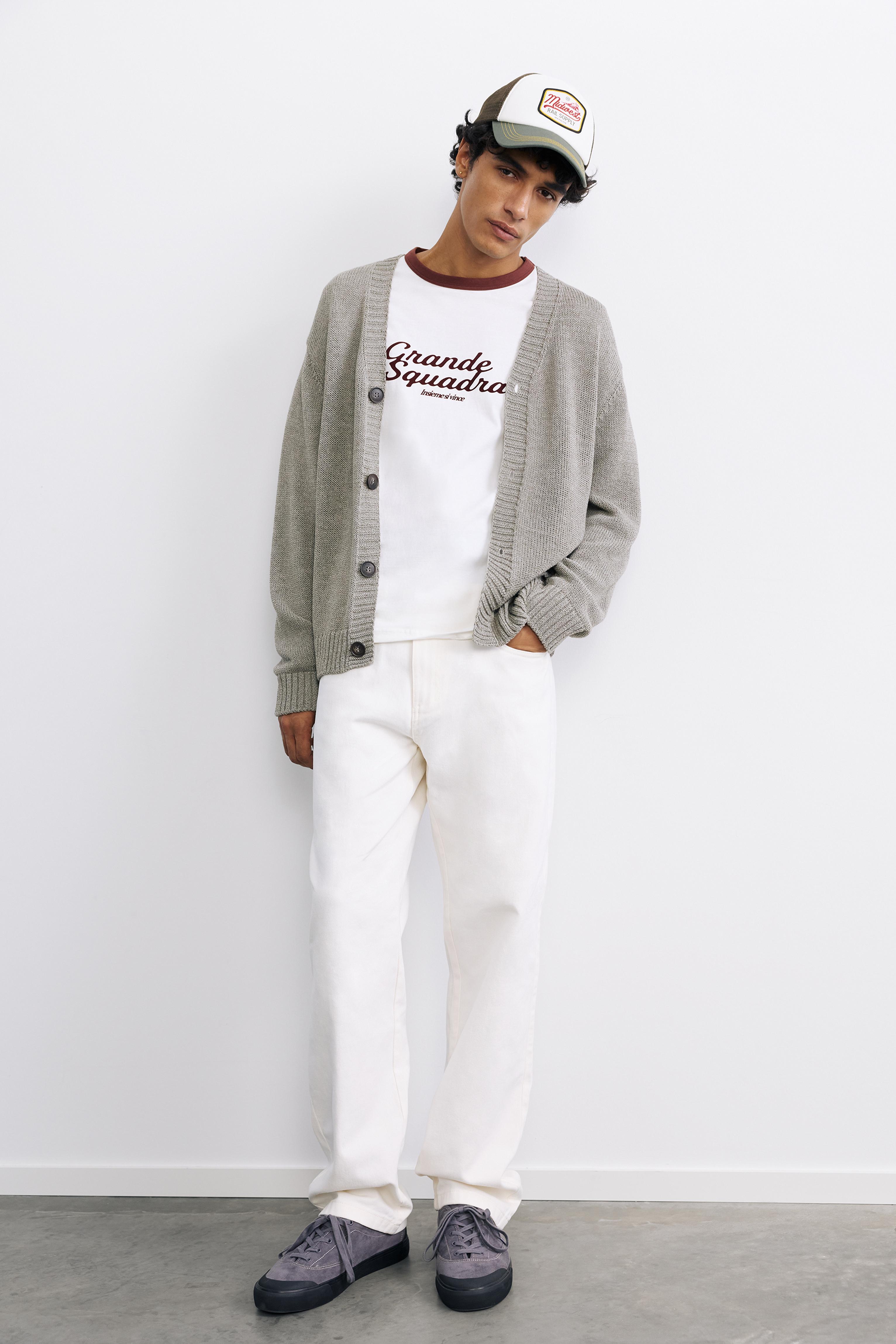 Straight-leg trousers — Tan
