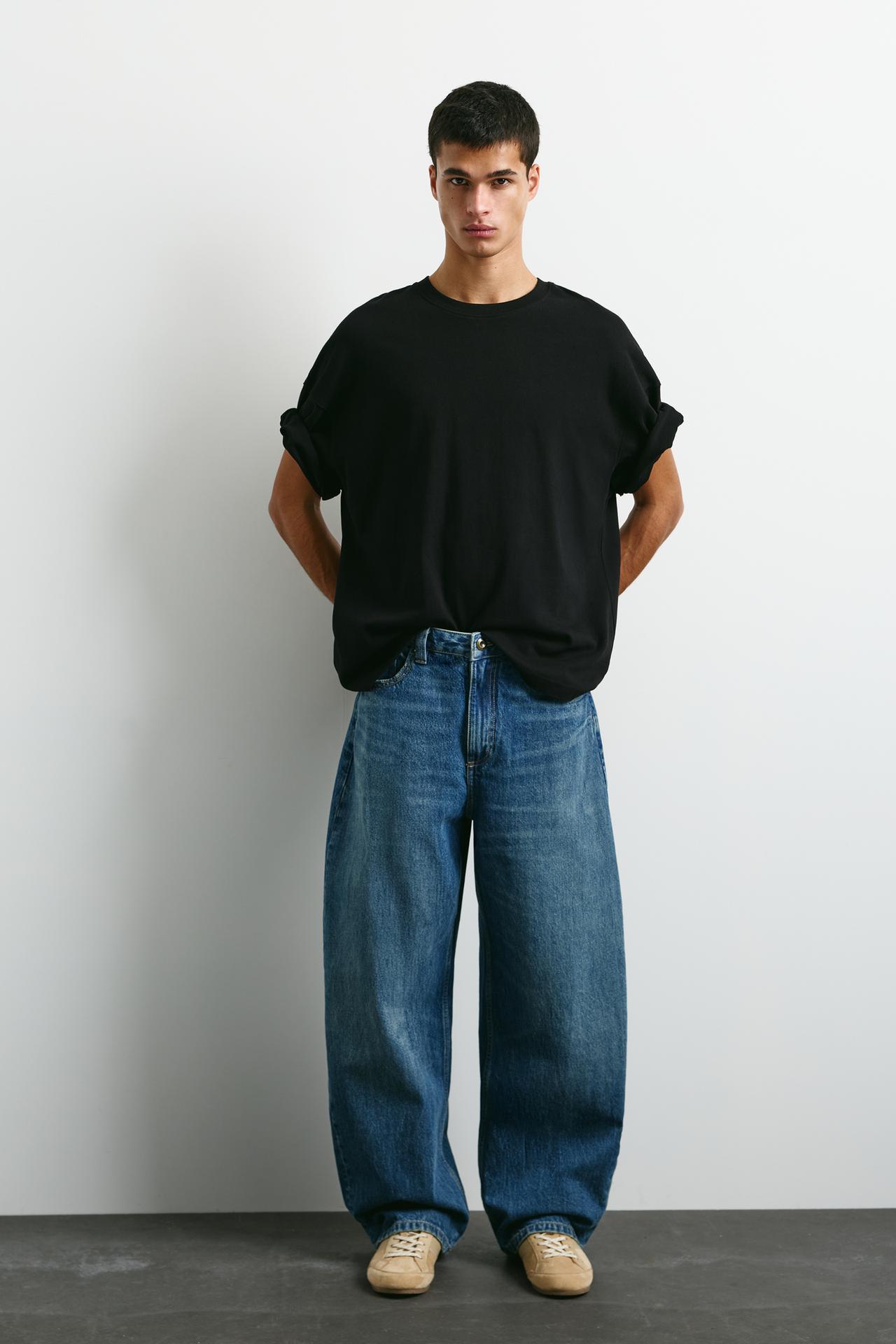 Baggy balloon jeans — Medium blue