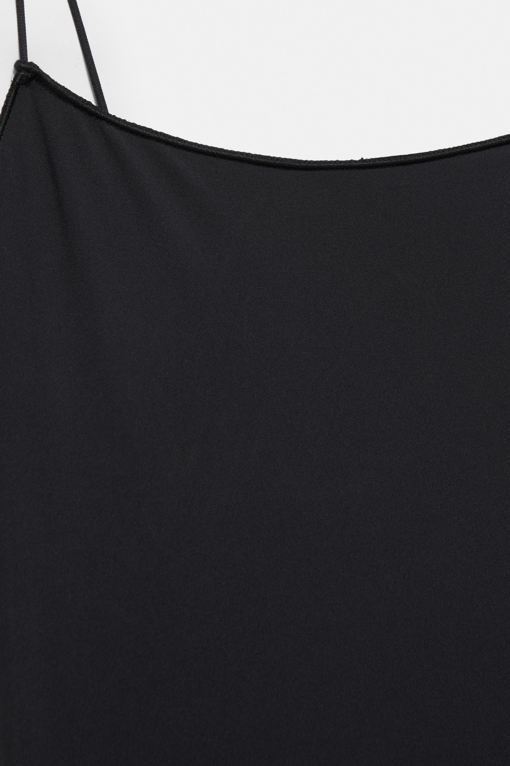 Basic strappy swimsuit — Black