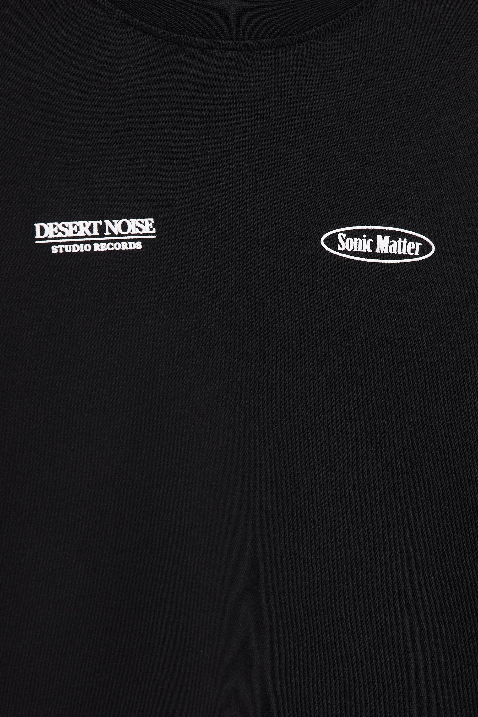 Oversize graphic T-shirt — Black