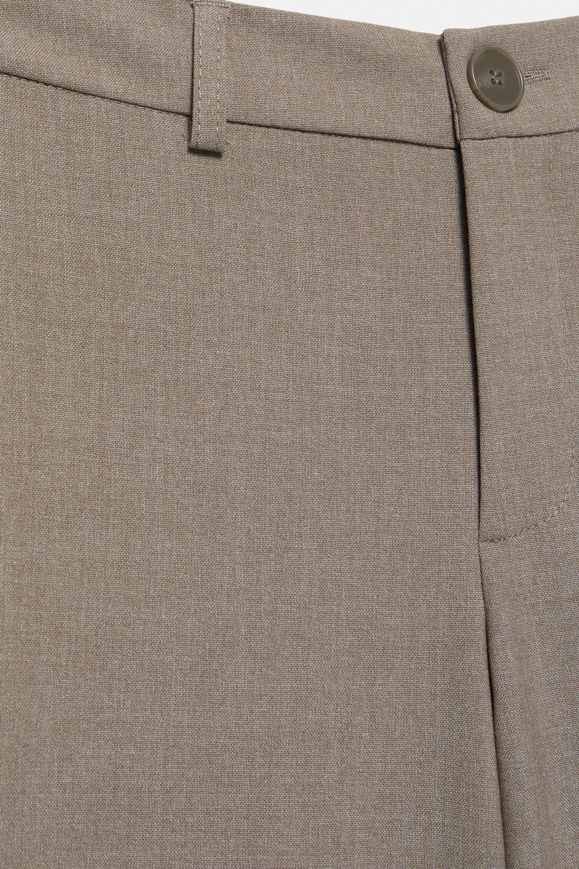 Straight-leg smart trousers — Mole brown