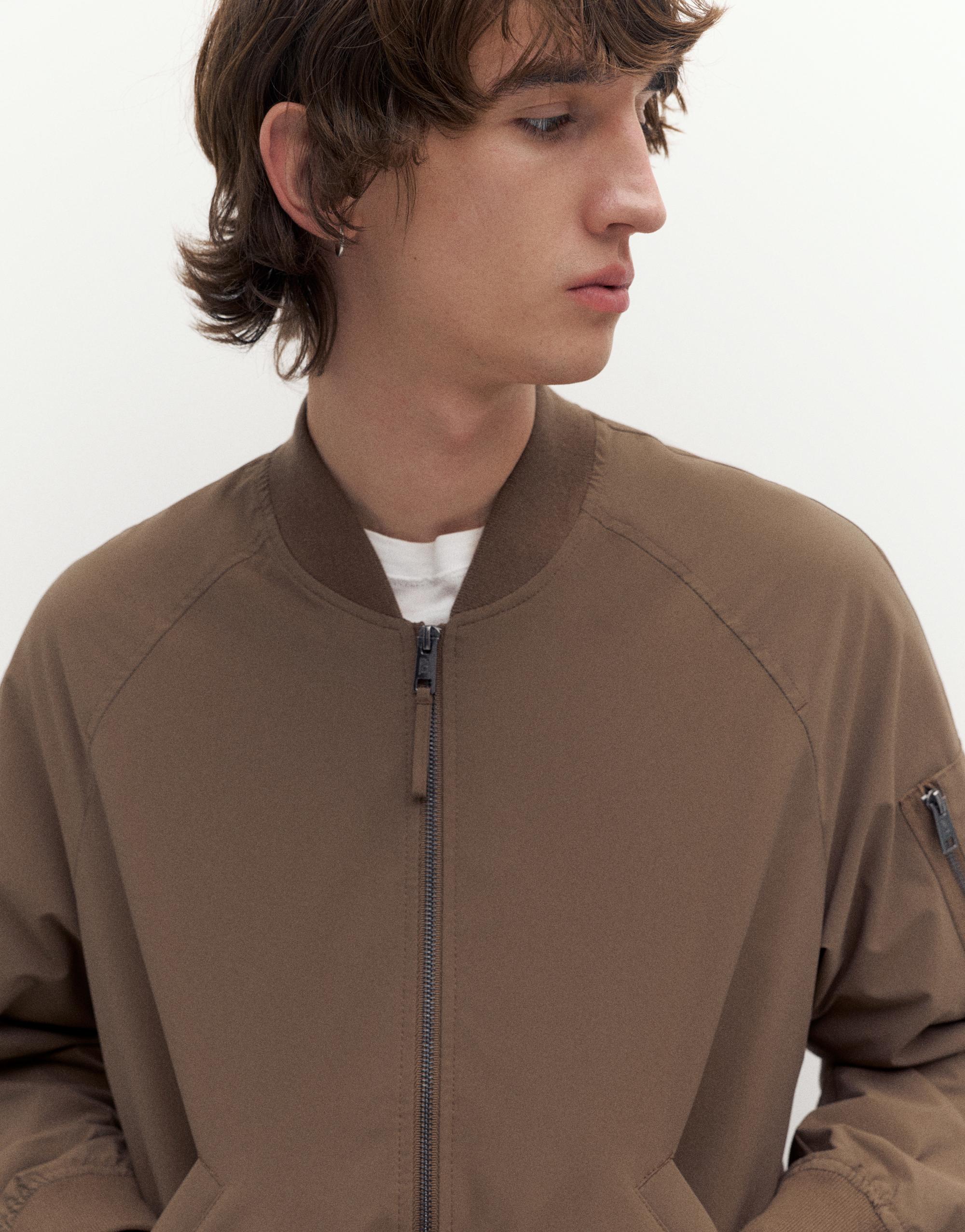 Lightweight bomber jacket — Brown