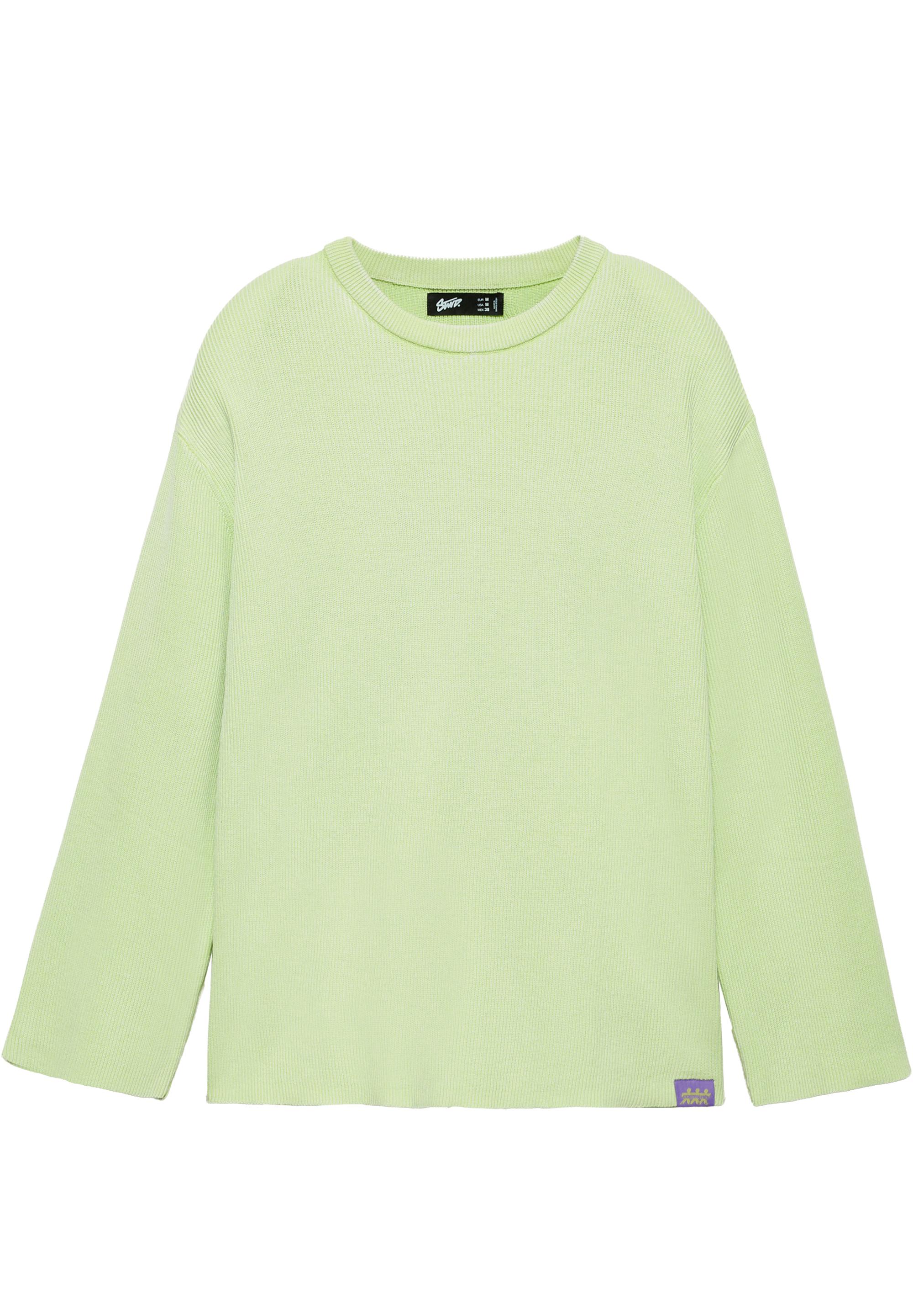 STWD round neck jumper — Faded green