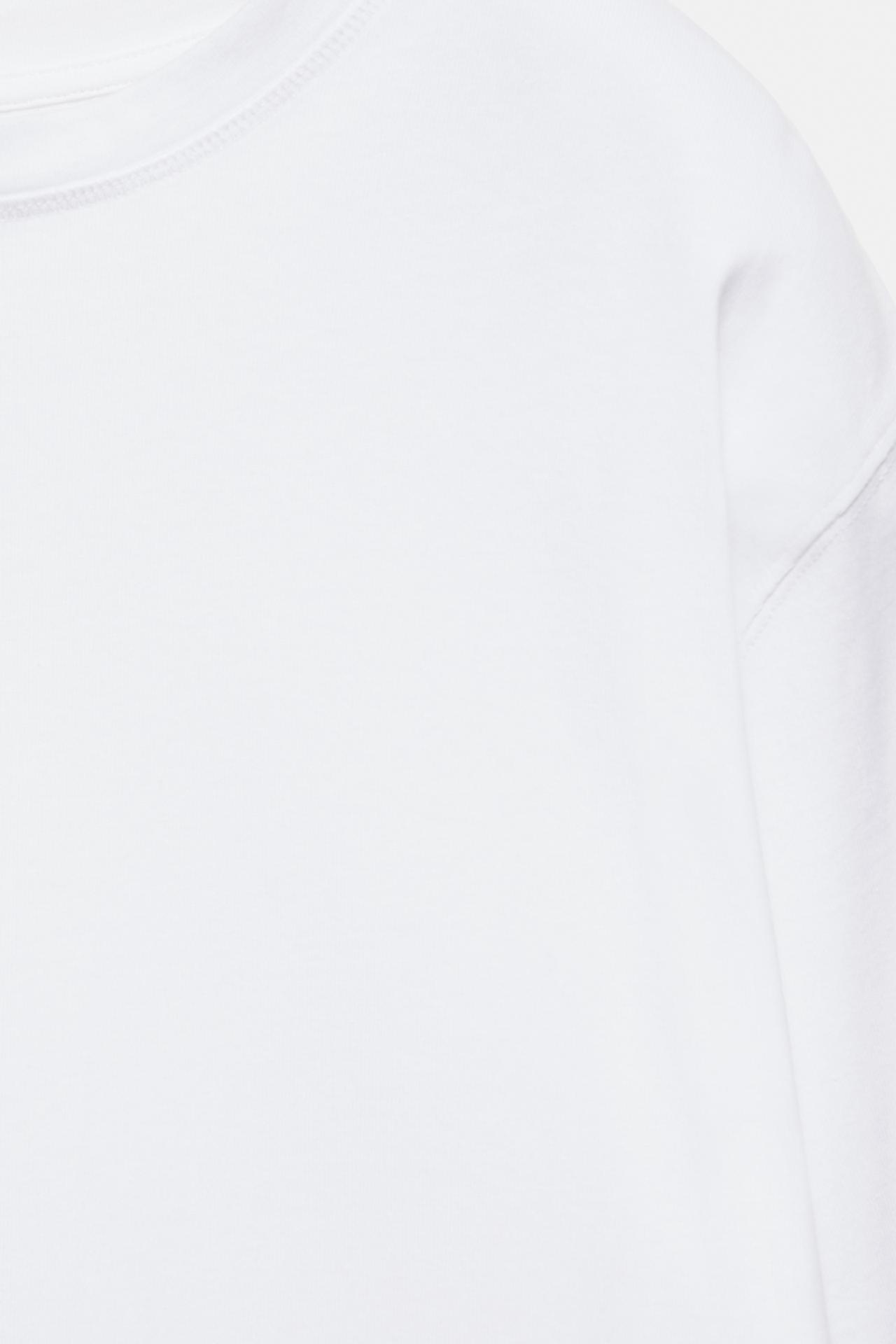 Oversize long sleeve T-shirt — White
