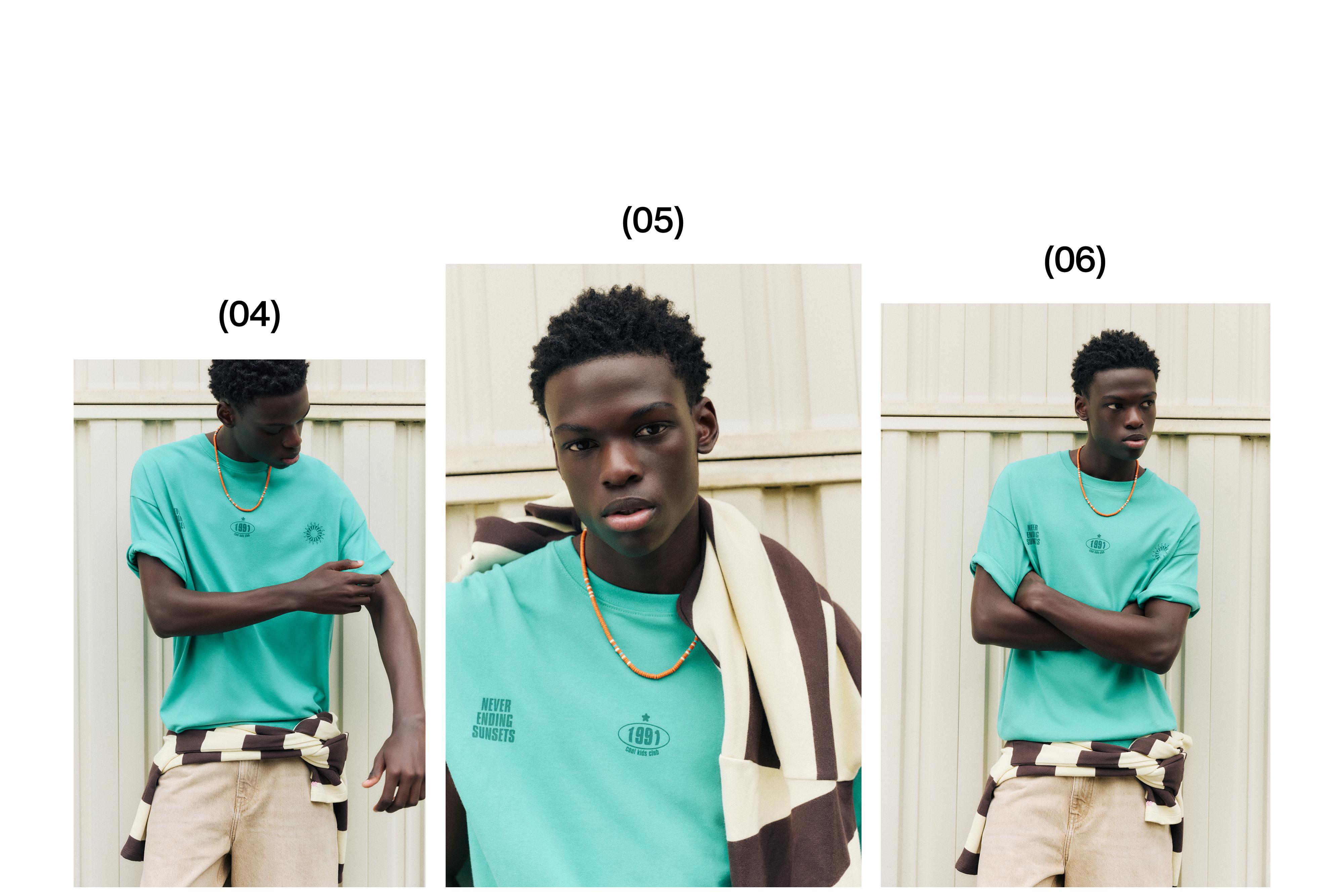 STWD sun graphic T-shirt — Turquoise
