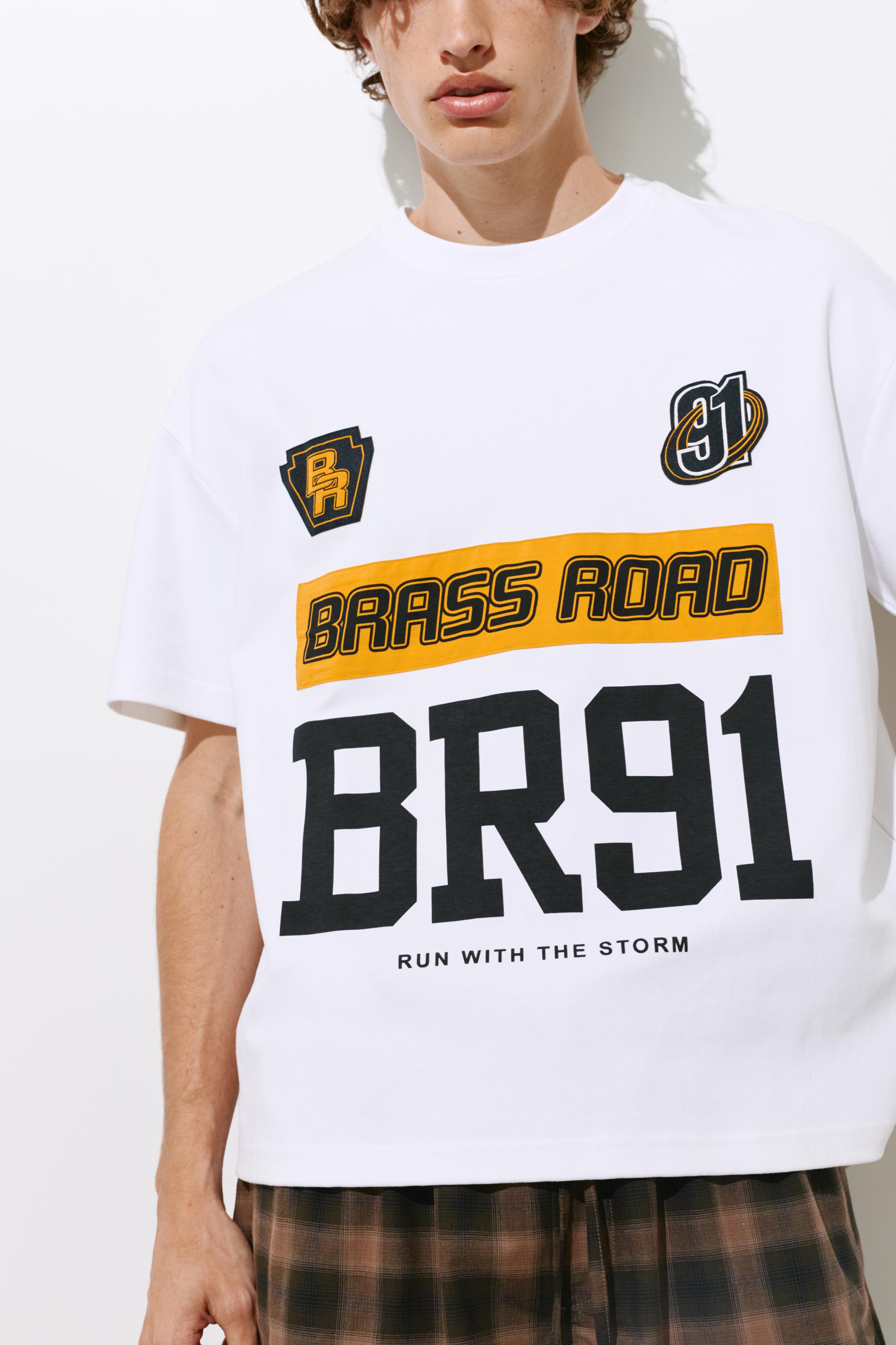 Brass Road boxy T-shirt — White