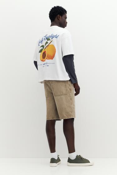 STWD peach graphic T-shirt — White 3