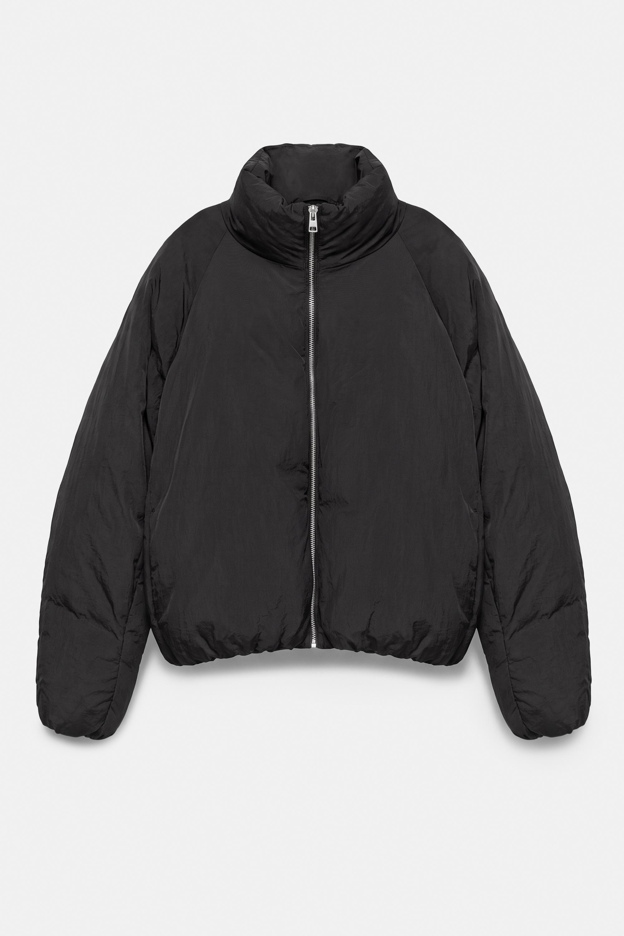 Pull&Bear Dik yaka şişme mont görsel 4
