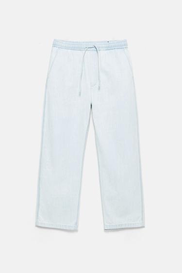 Denim joggers — Pale blue 7