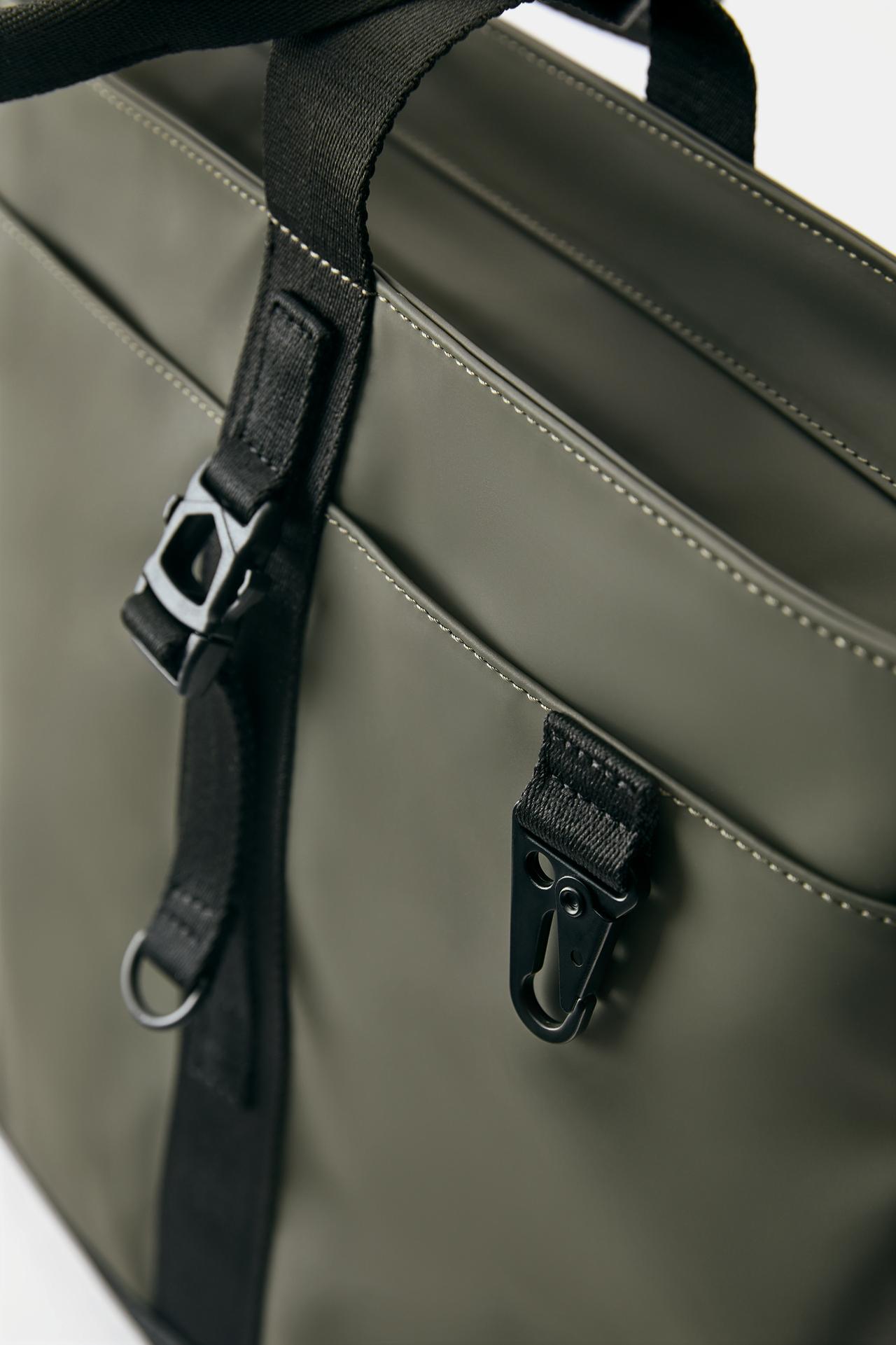 Technical shopper bag — Khaki