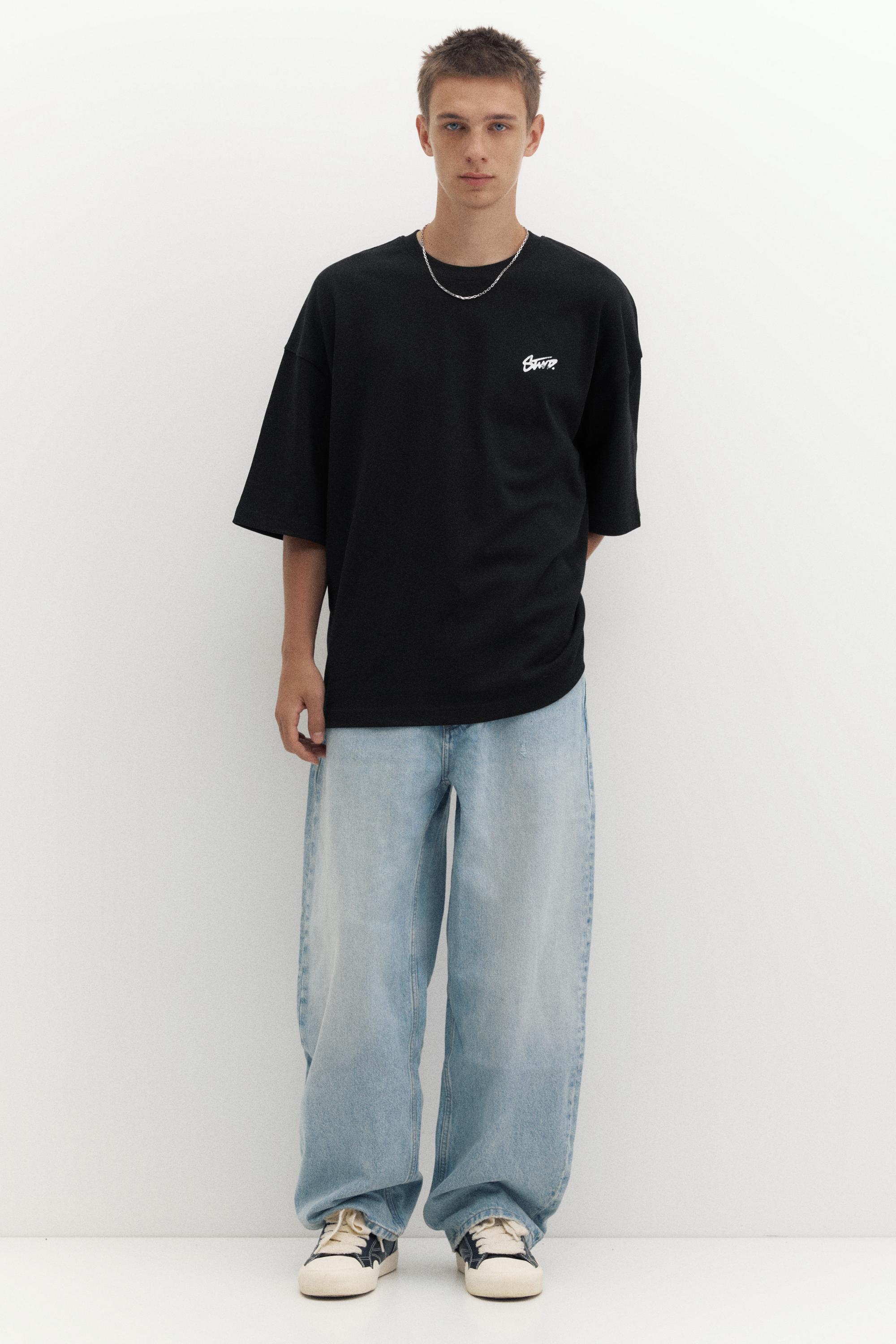 Oversize STWD T-shirt — Black