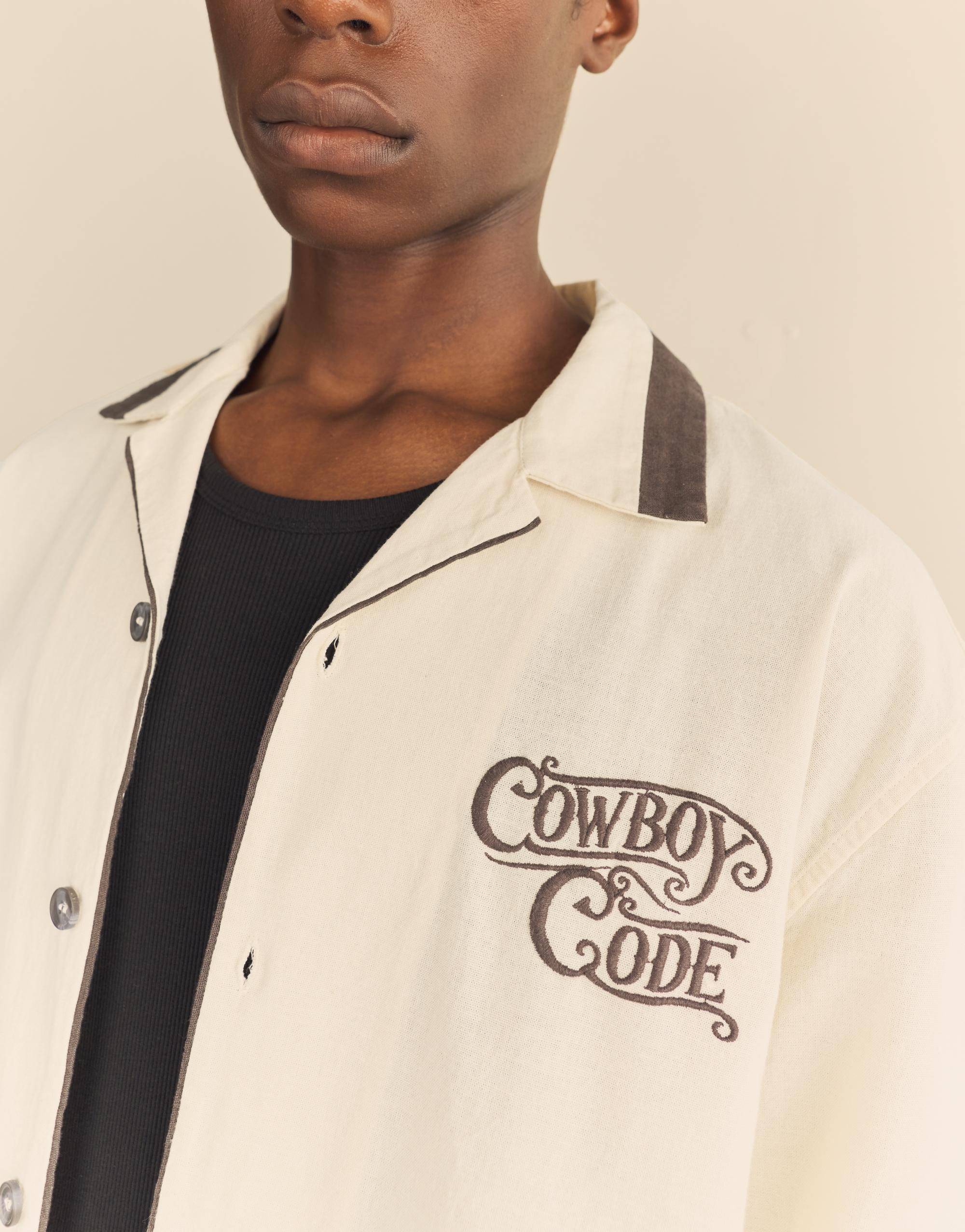 Cowboy Code short sleeve shirt — Off white