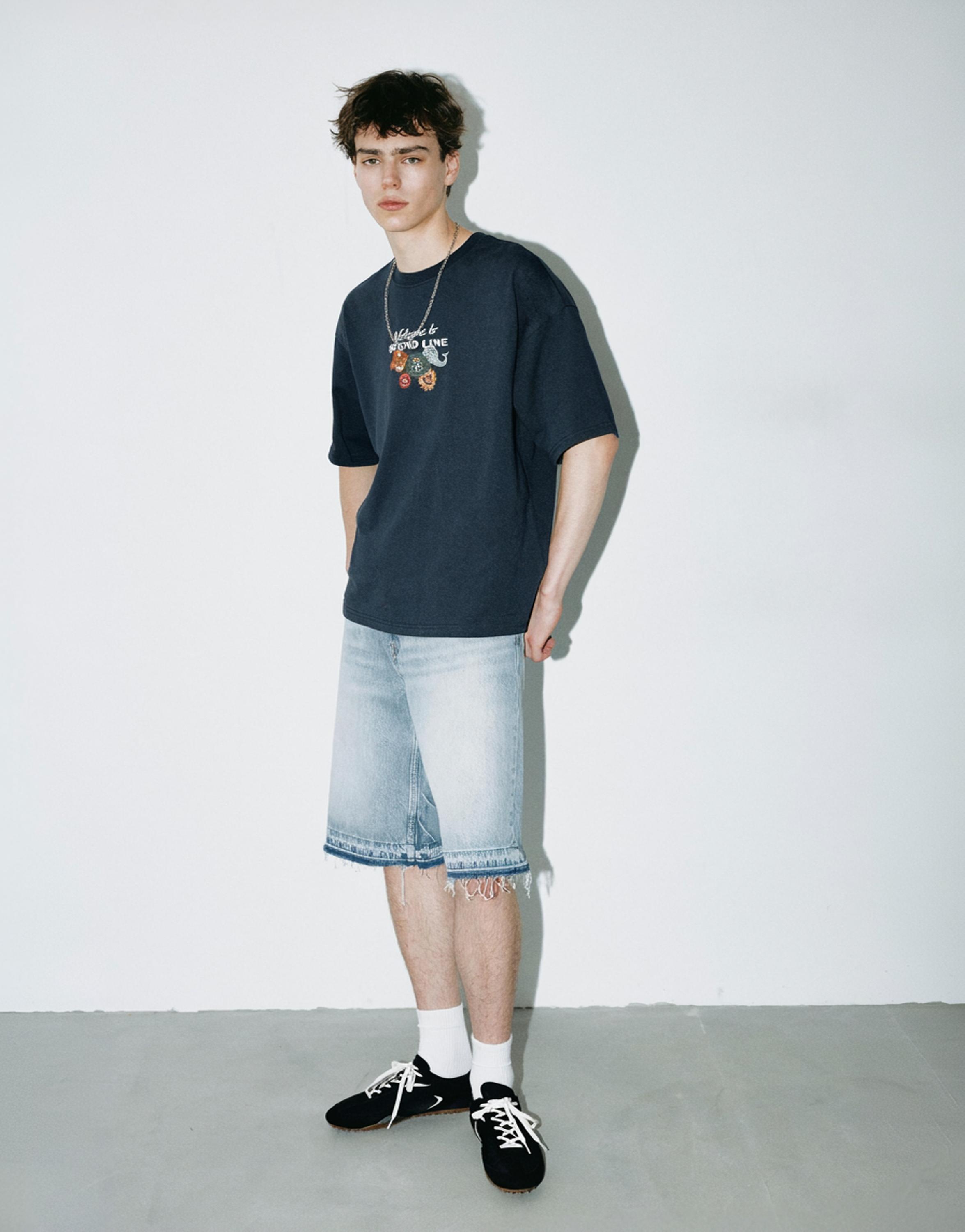 One Piece Grand Line T-shirt — Dark navy