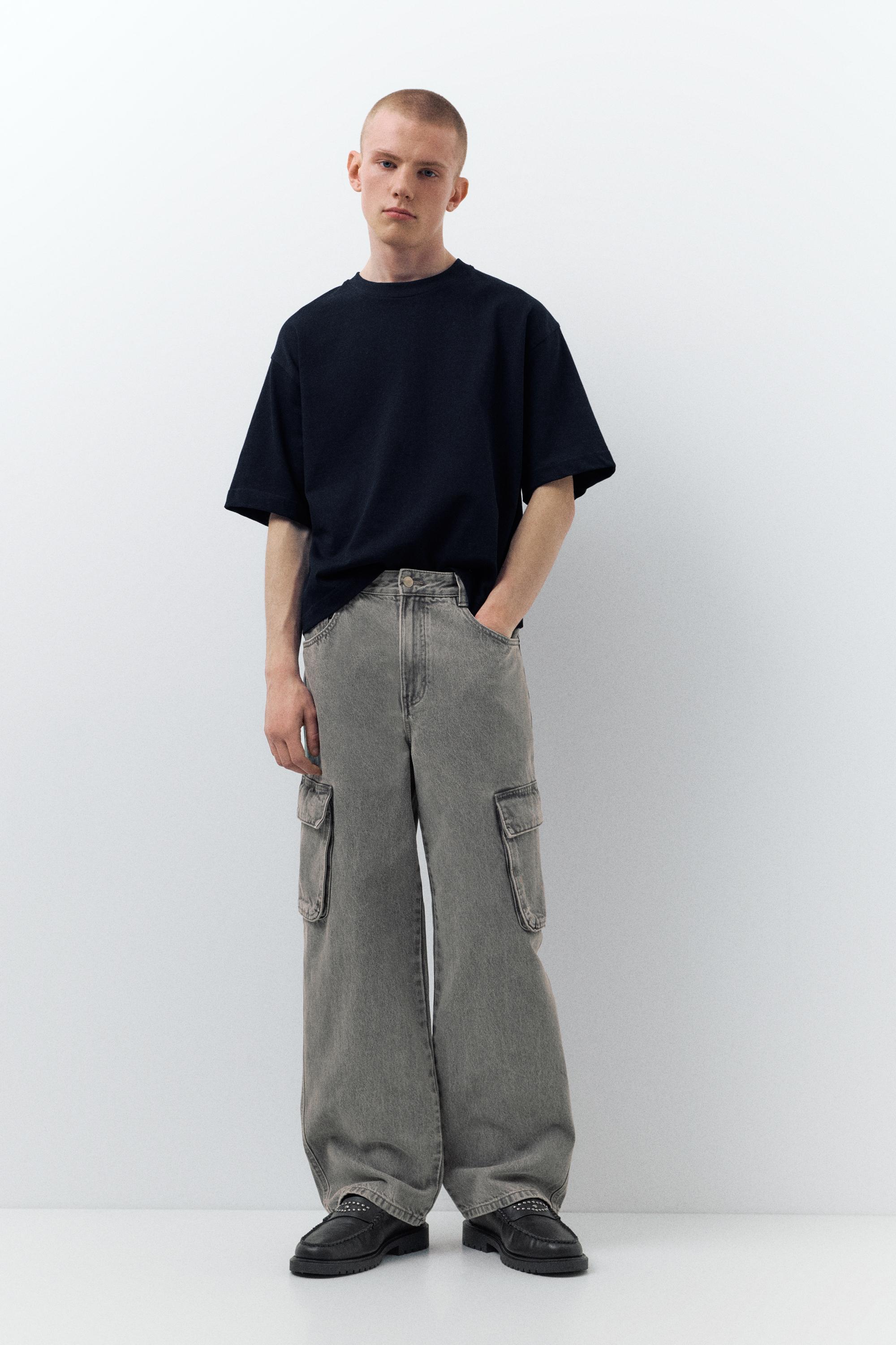 Baggy Cargo-Jeans