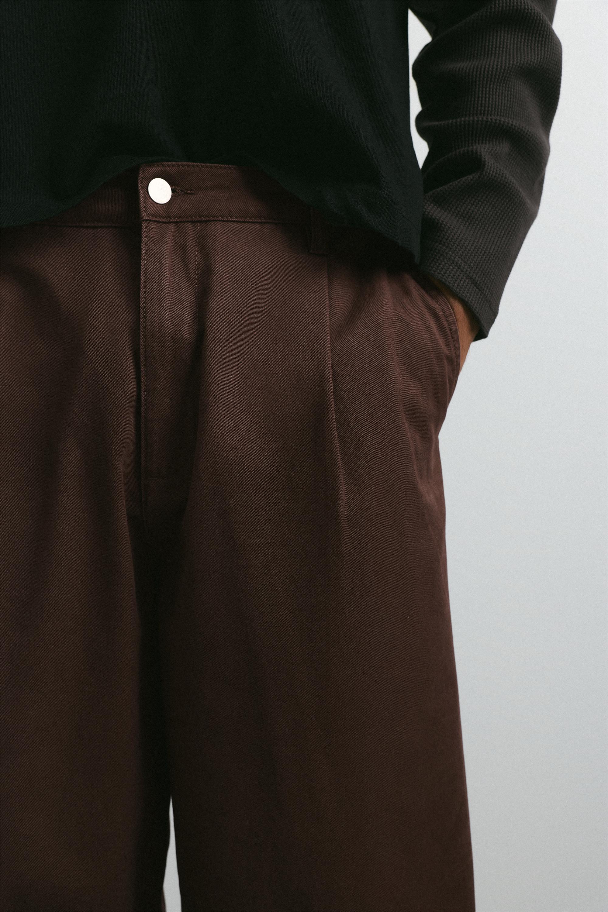 Pull&Bear Ön dikişli barrel jean görsel 7