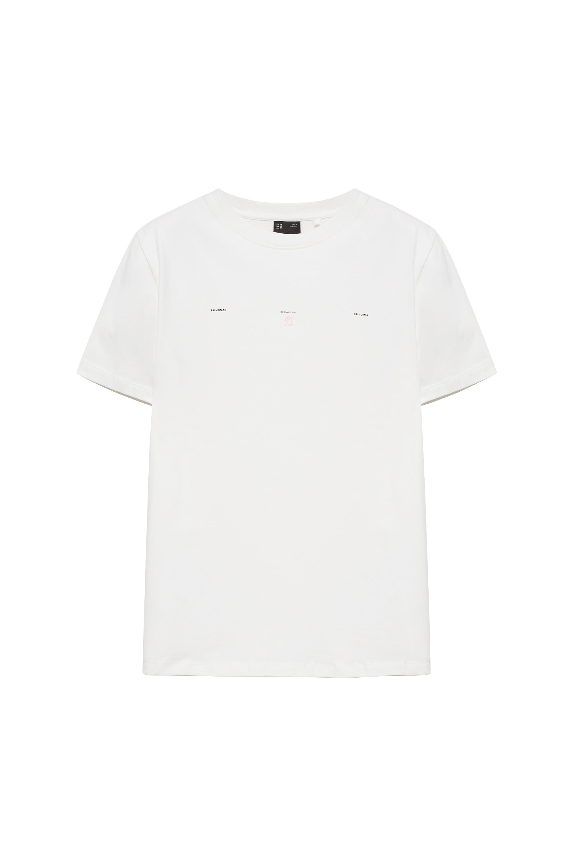 Pull&Bear Yazılı muscle fit tişört görsel 4