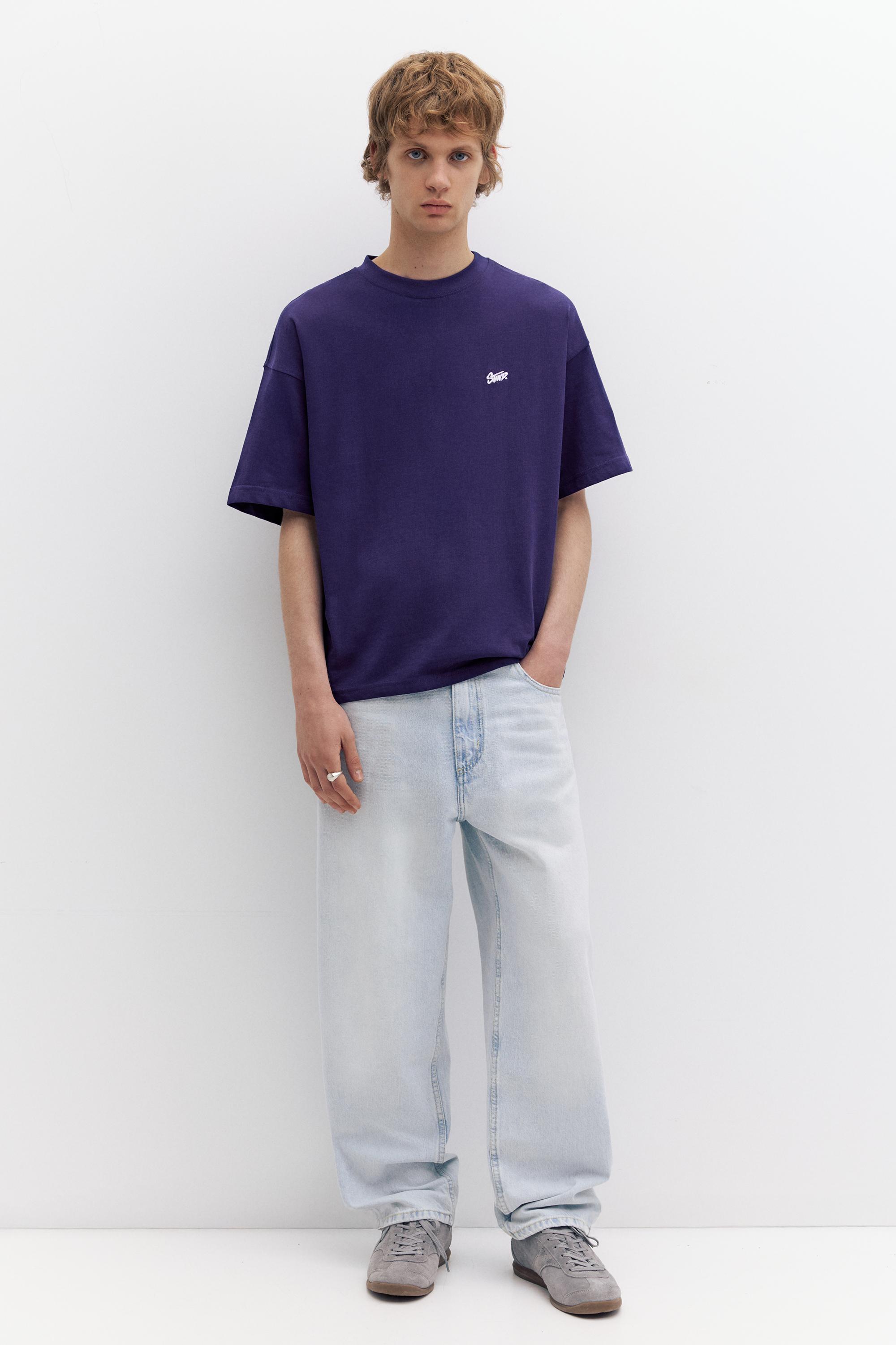 STWD logolu boxy tişört - Görsel 13