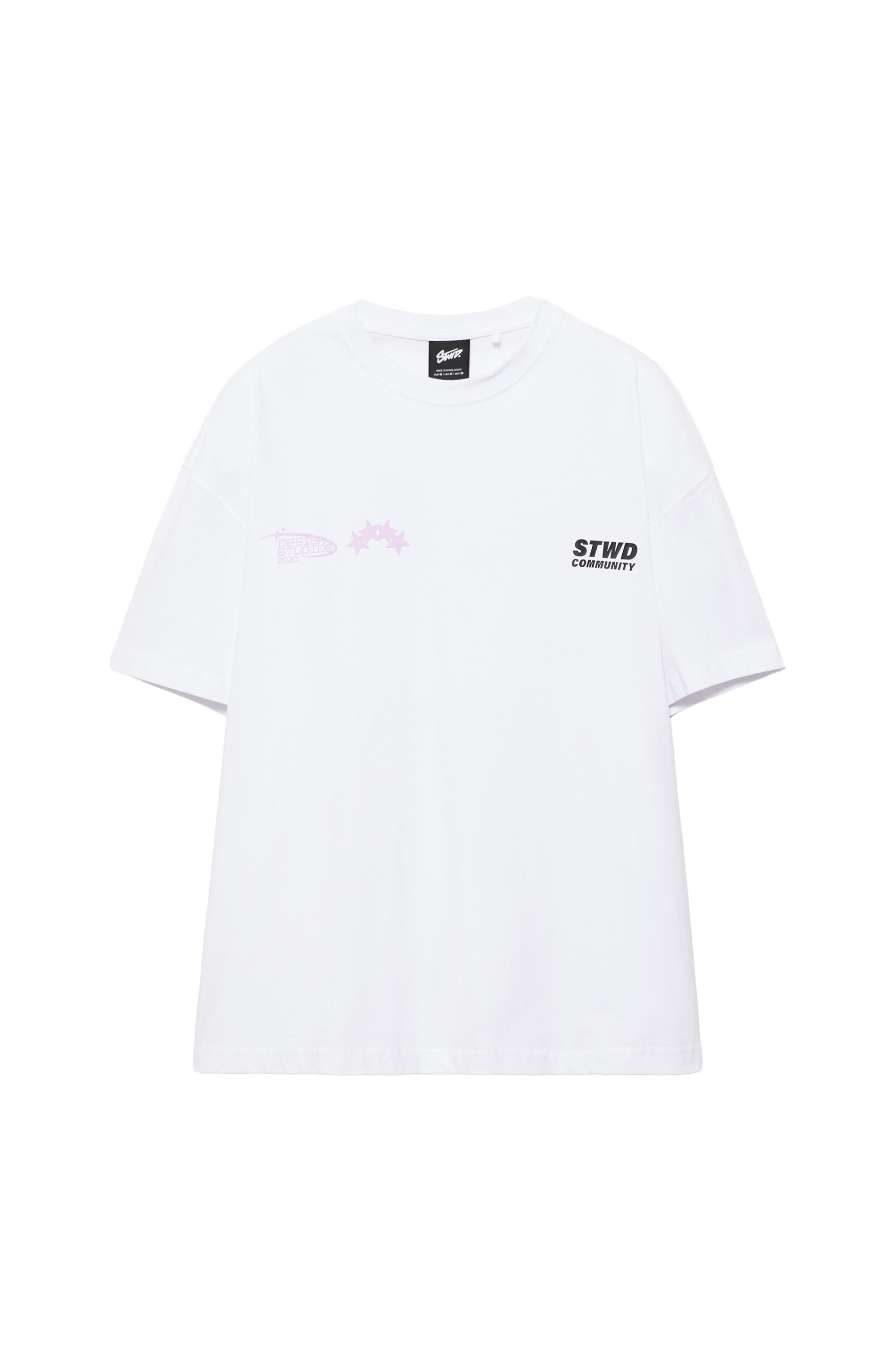 Beyaz STWD t-shirt - Görsel 3
