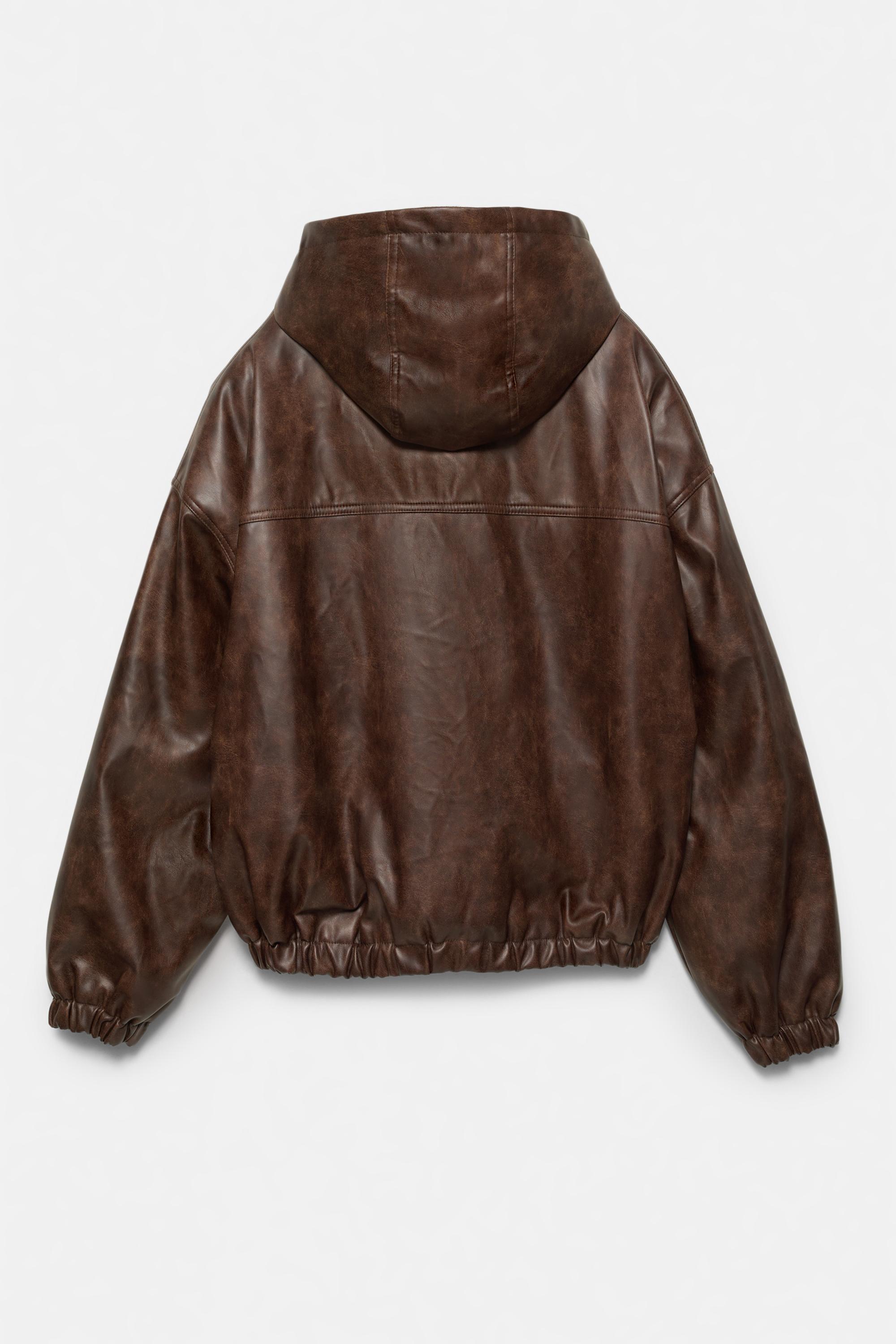 Eskitme suni deri ceket - Görsel 2