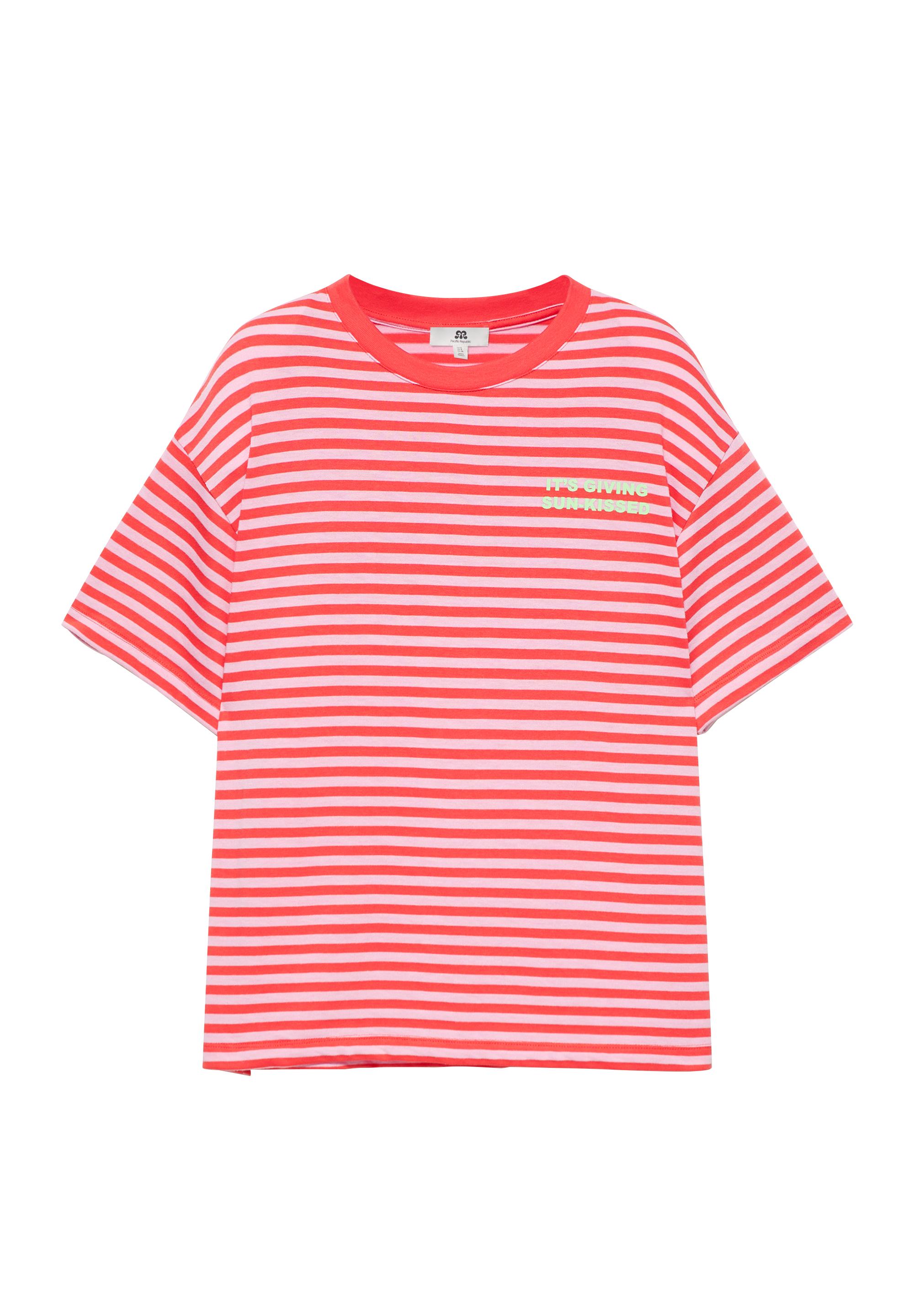 Striped T-shirt with text — 0-964