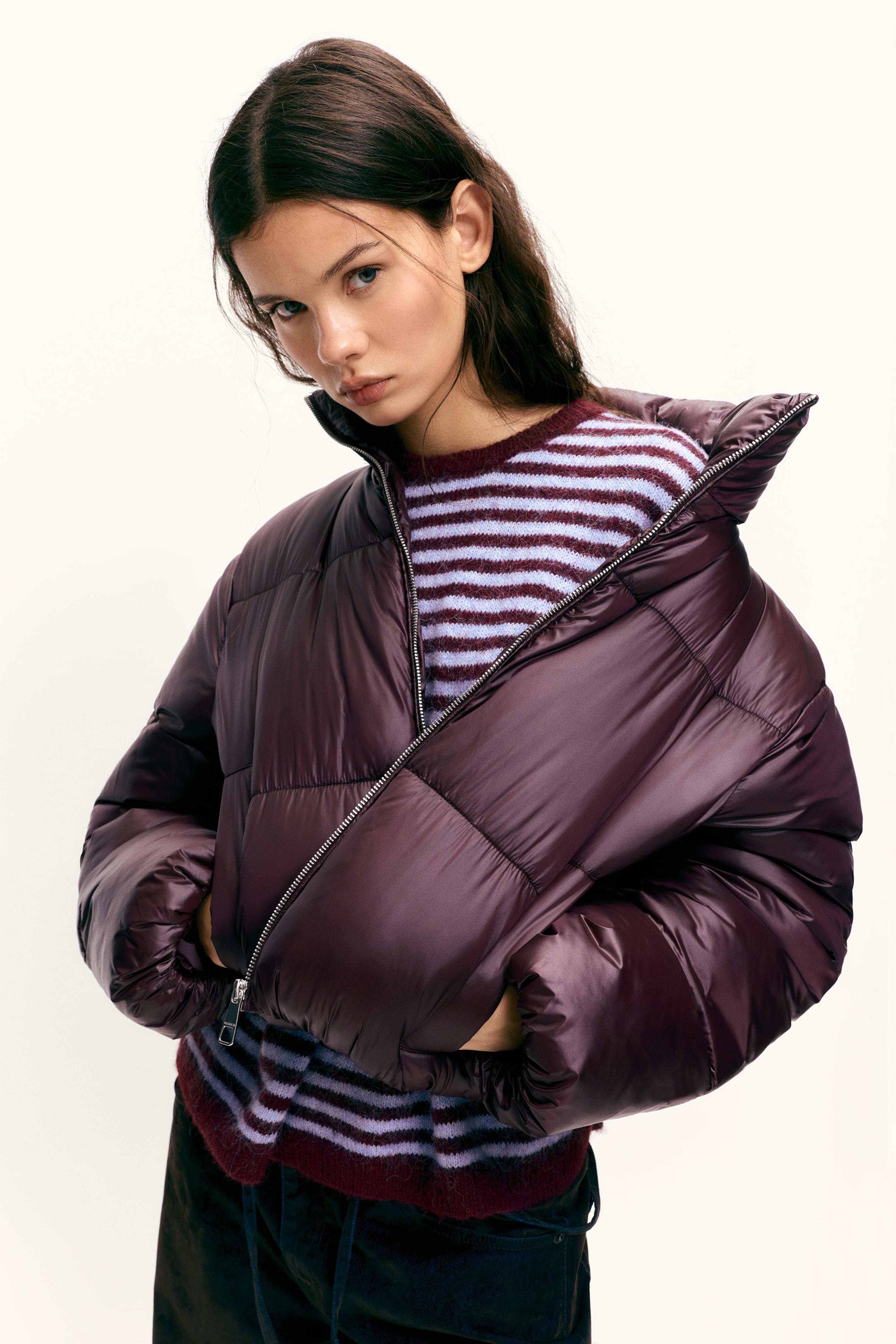 Steppjacke Mit Glanz-Finish