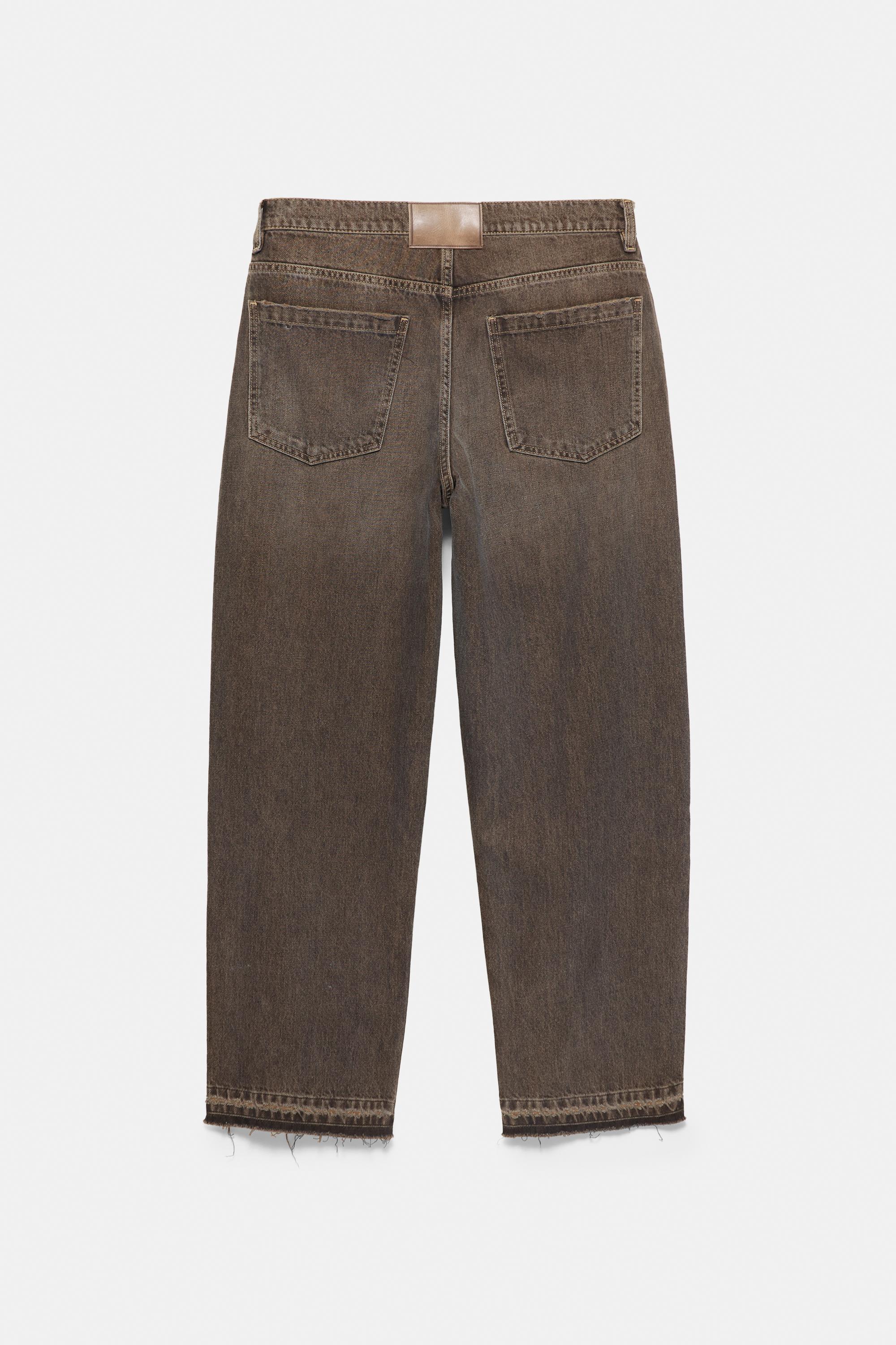 Wide-leg jeans — Brown