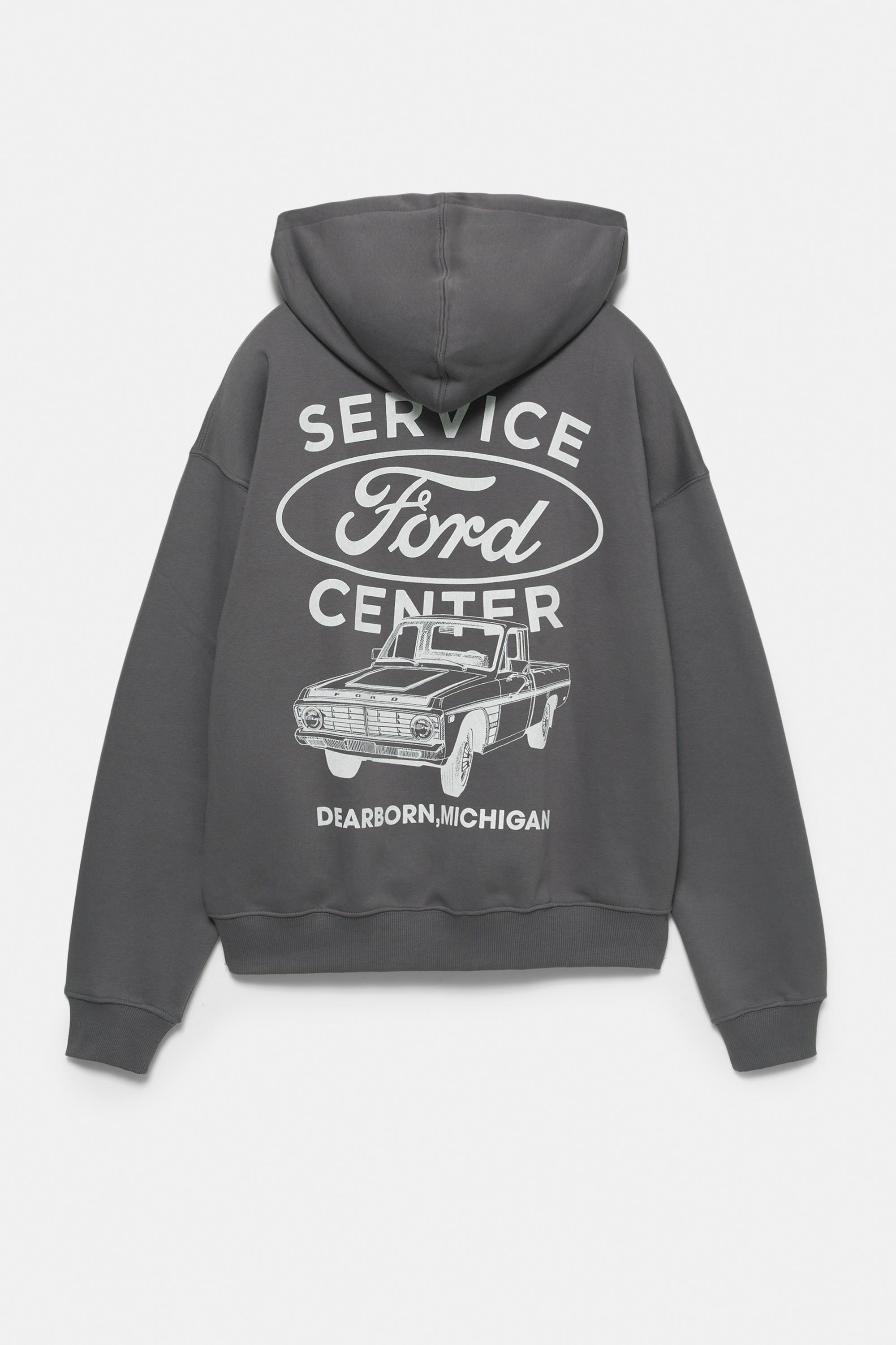 Kapüşonlu Ford sweatshirt - Görsel 6
