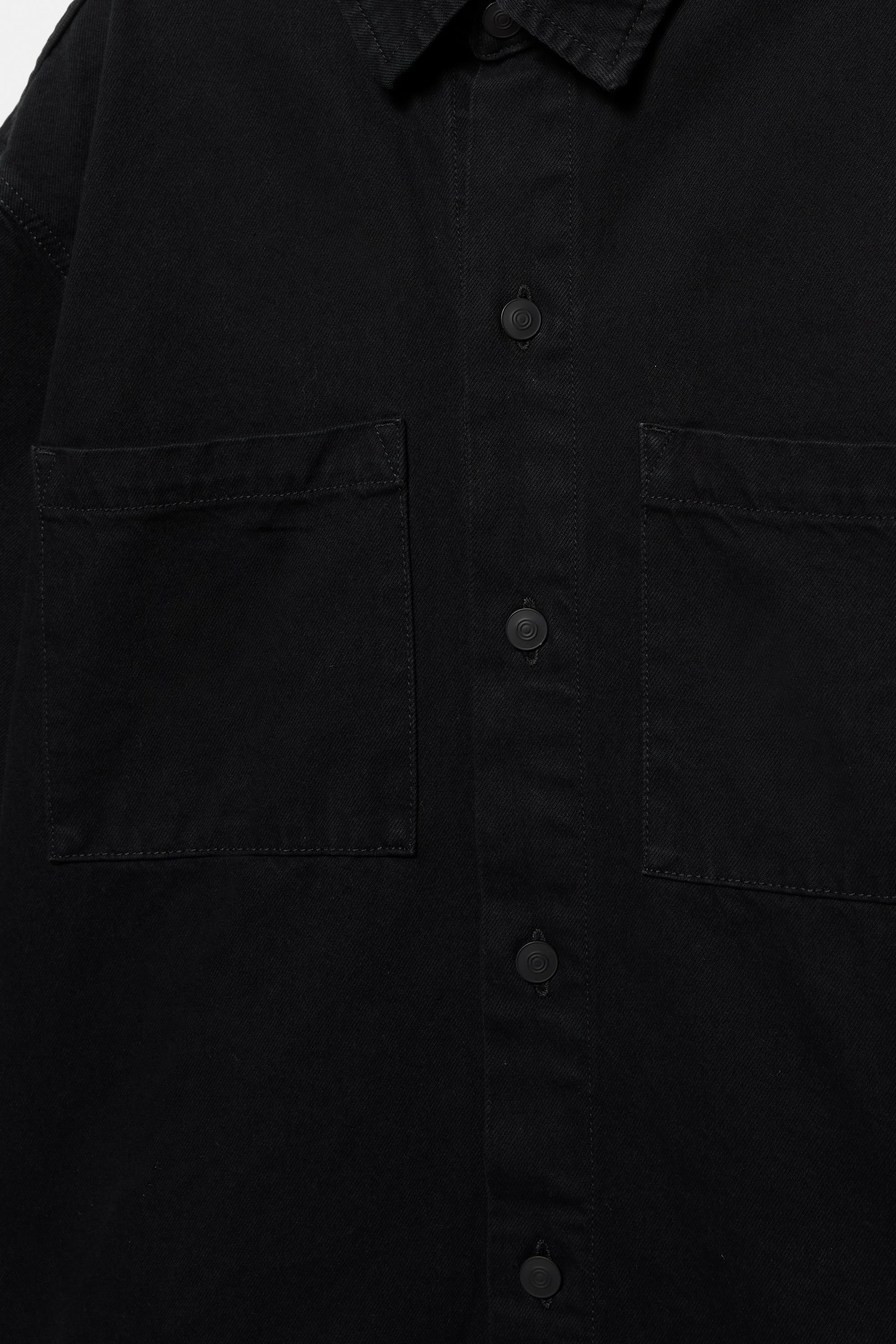 Uzun kollu denim ceket