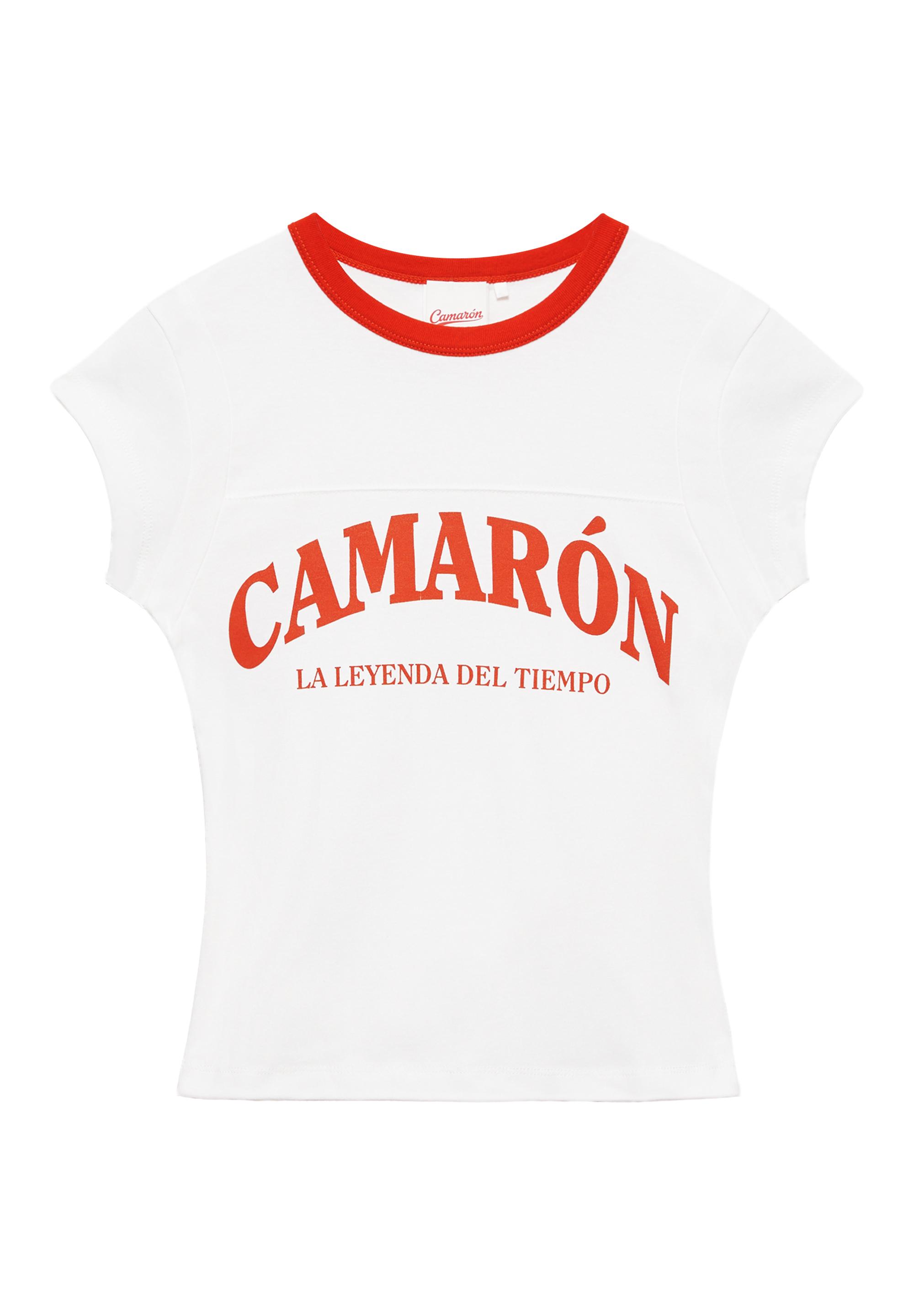 Camarón ribbed T-shirt — Ecru