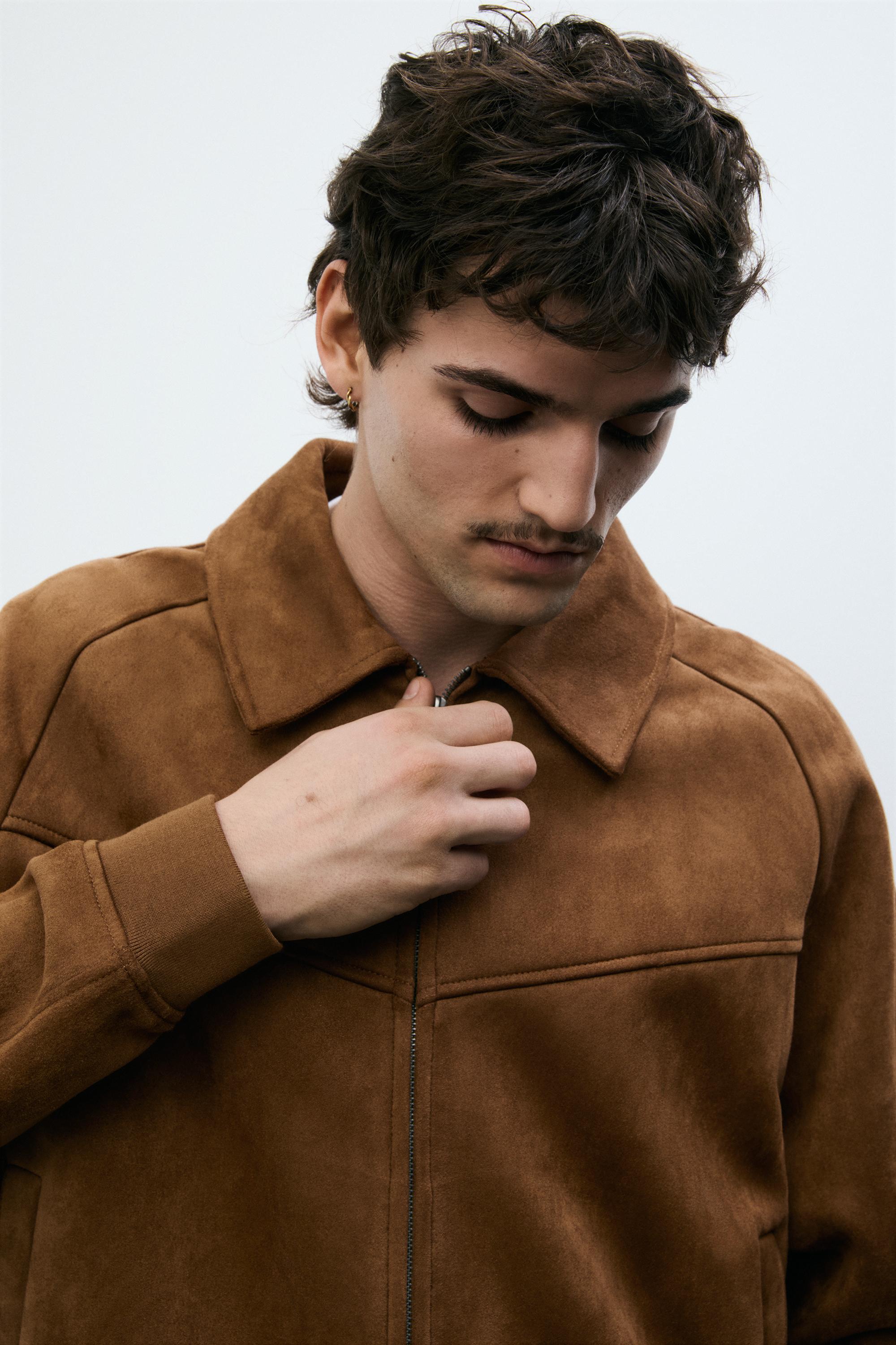 Suni süet ceket - Görsel 3