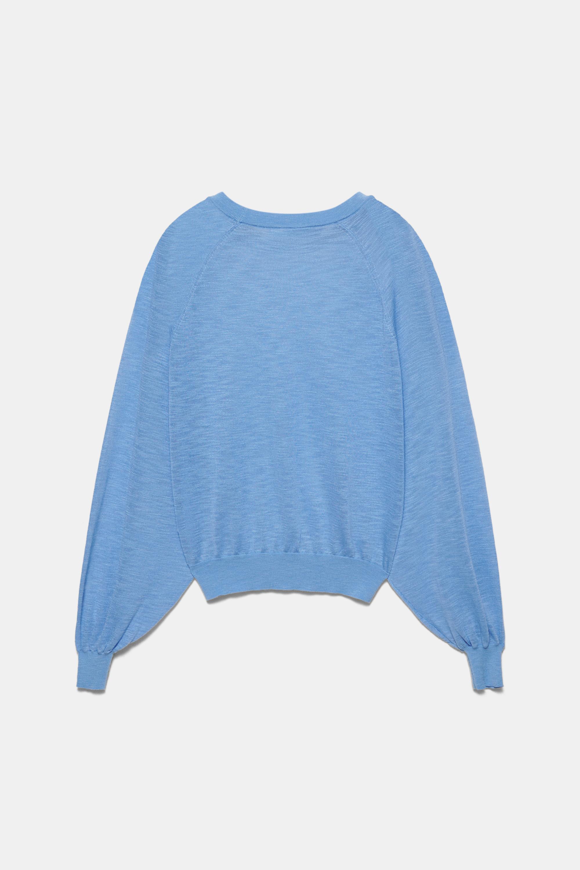 Light knit jumper — Blue